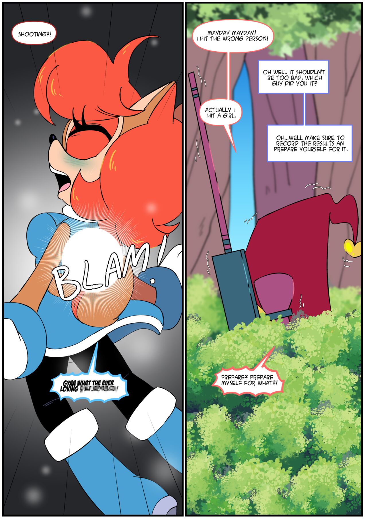 Gotta Girl Fast #5: Sally & Knuckles page 3 full