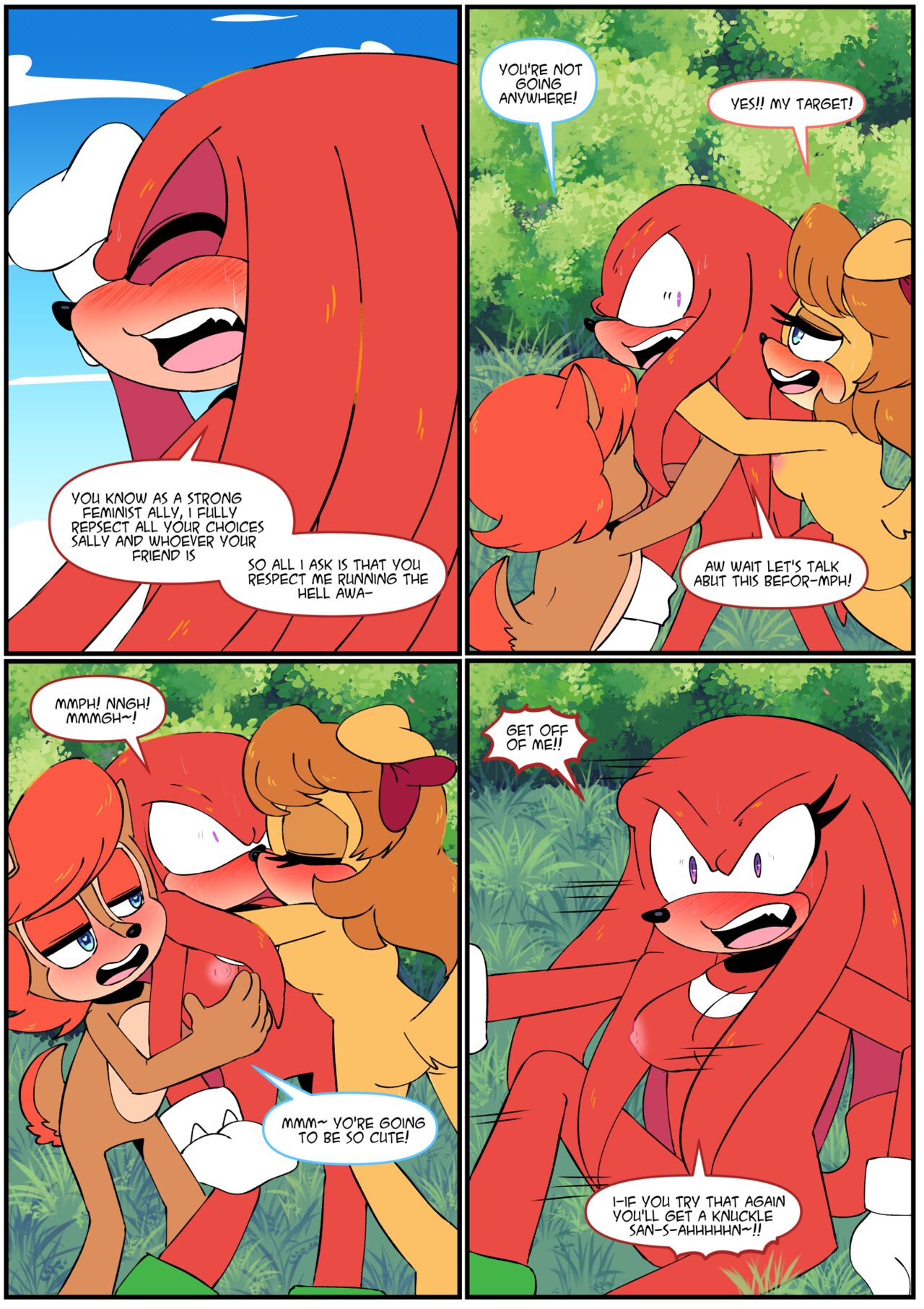 Gotta Girl Fast #5: Sally & Knuckles page 8 full