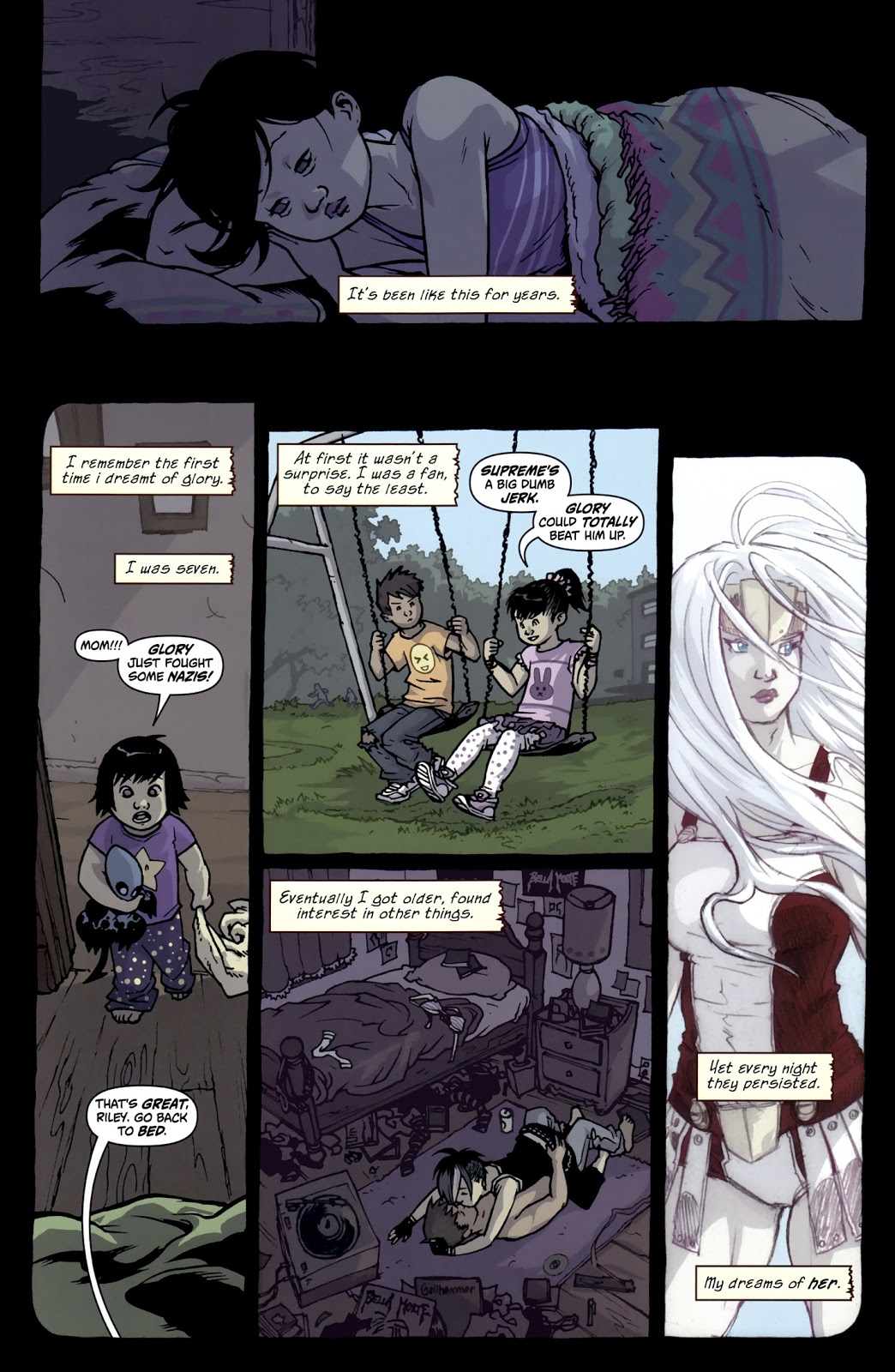 GLORY COMIC Artist  MOONcalfe - Sophie Campbell page 9 full