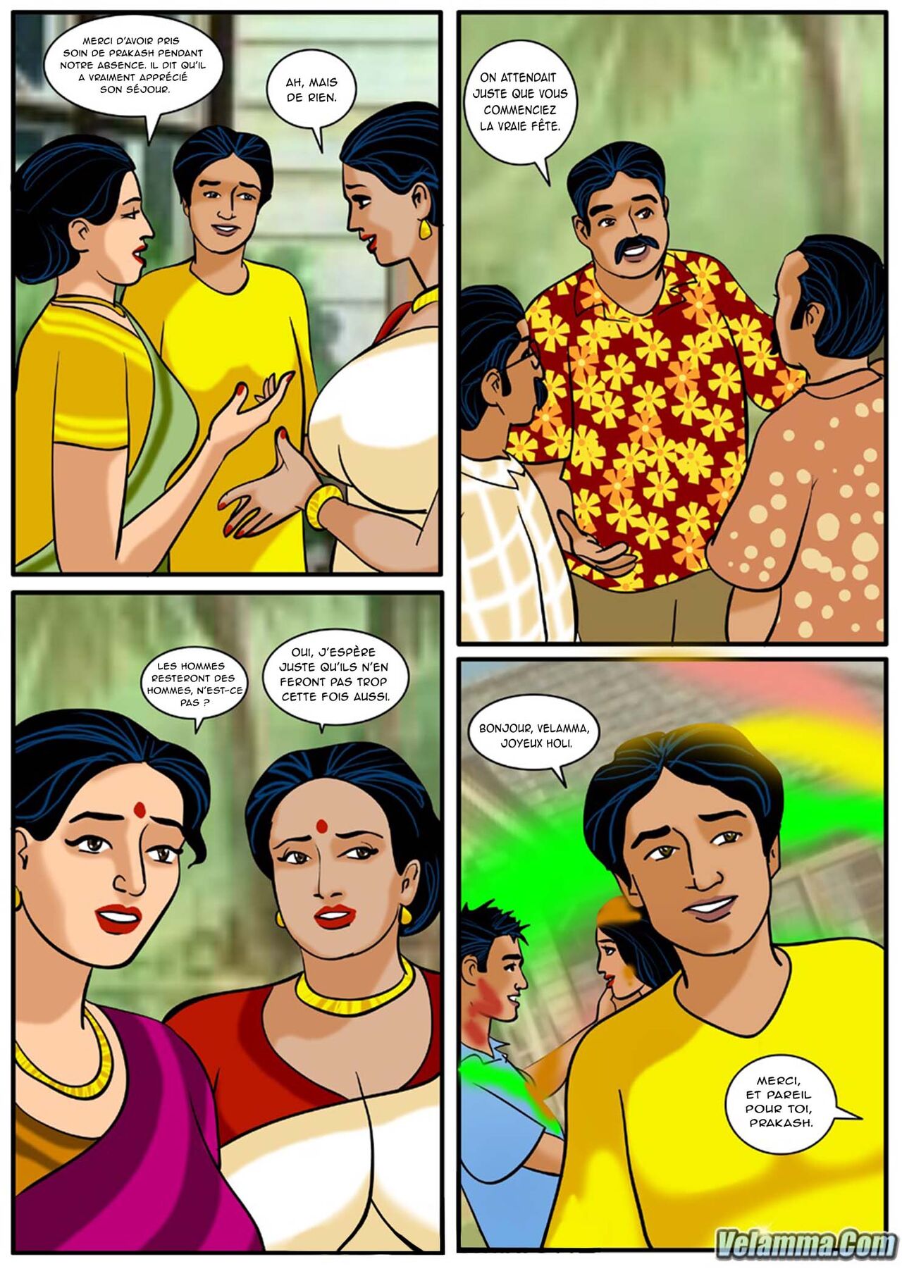 Velamma - 008 - Holi - Le festival de la couleur et... page 4 full