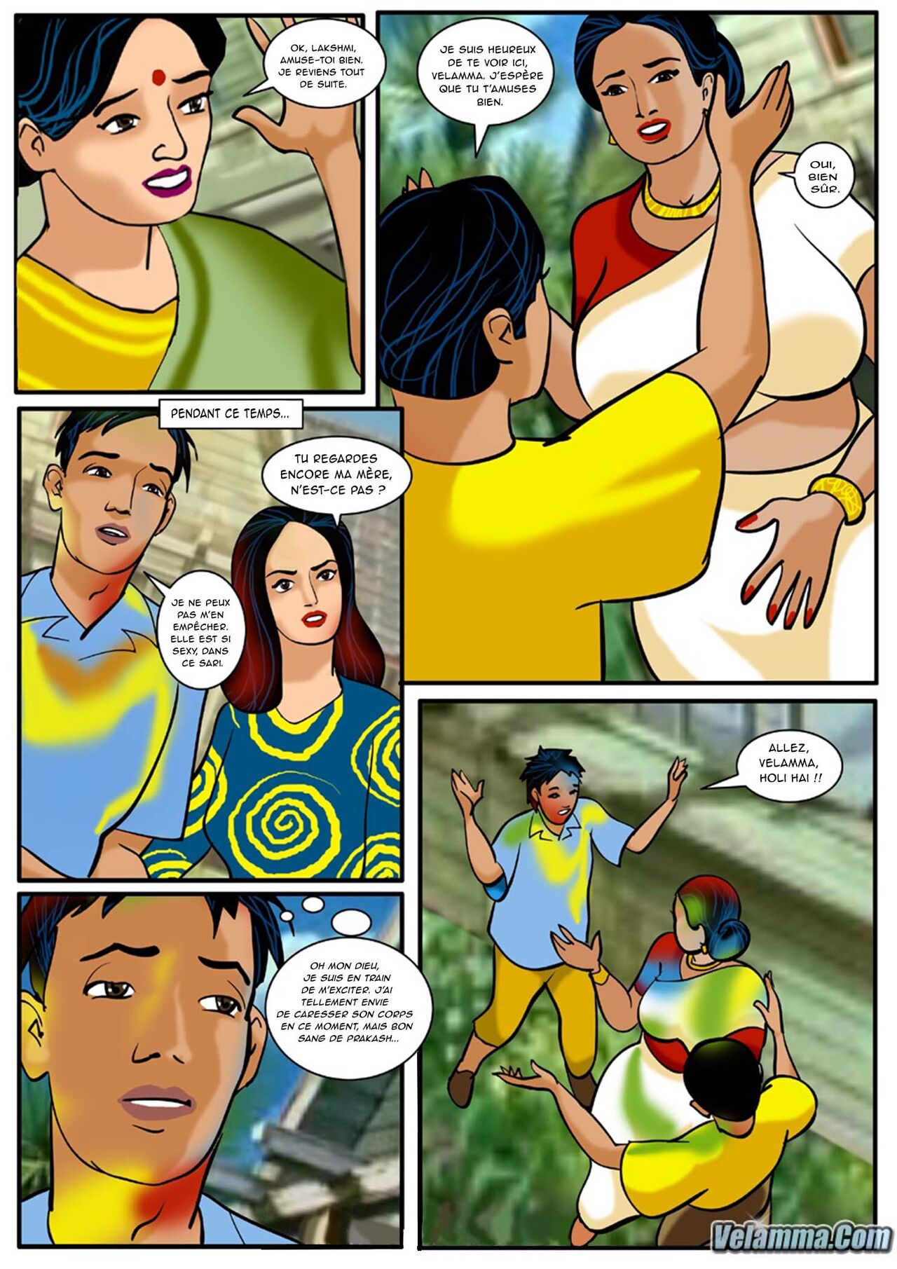 Velamma - 008 - Holi - Le festival de la couleur et... page 5 full