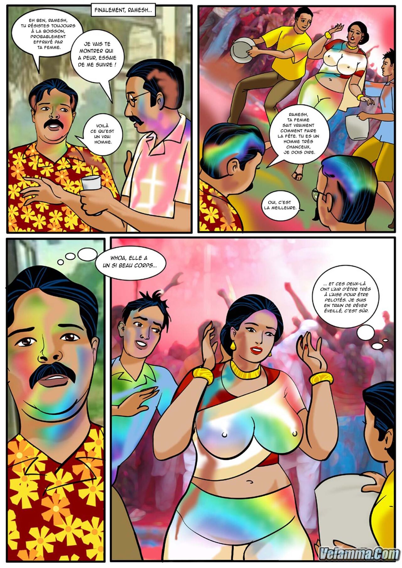 Velamma - 008 - Holi - Le festival de la couleur et... page 7 full