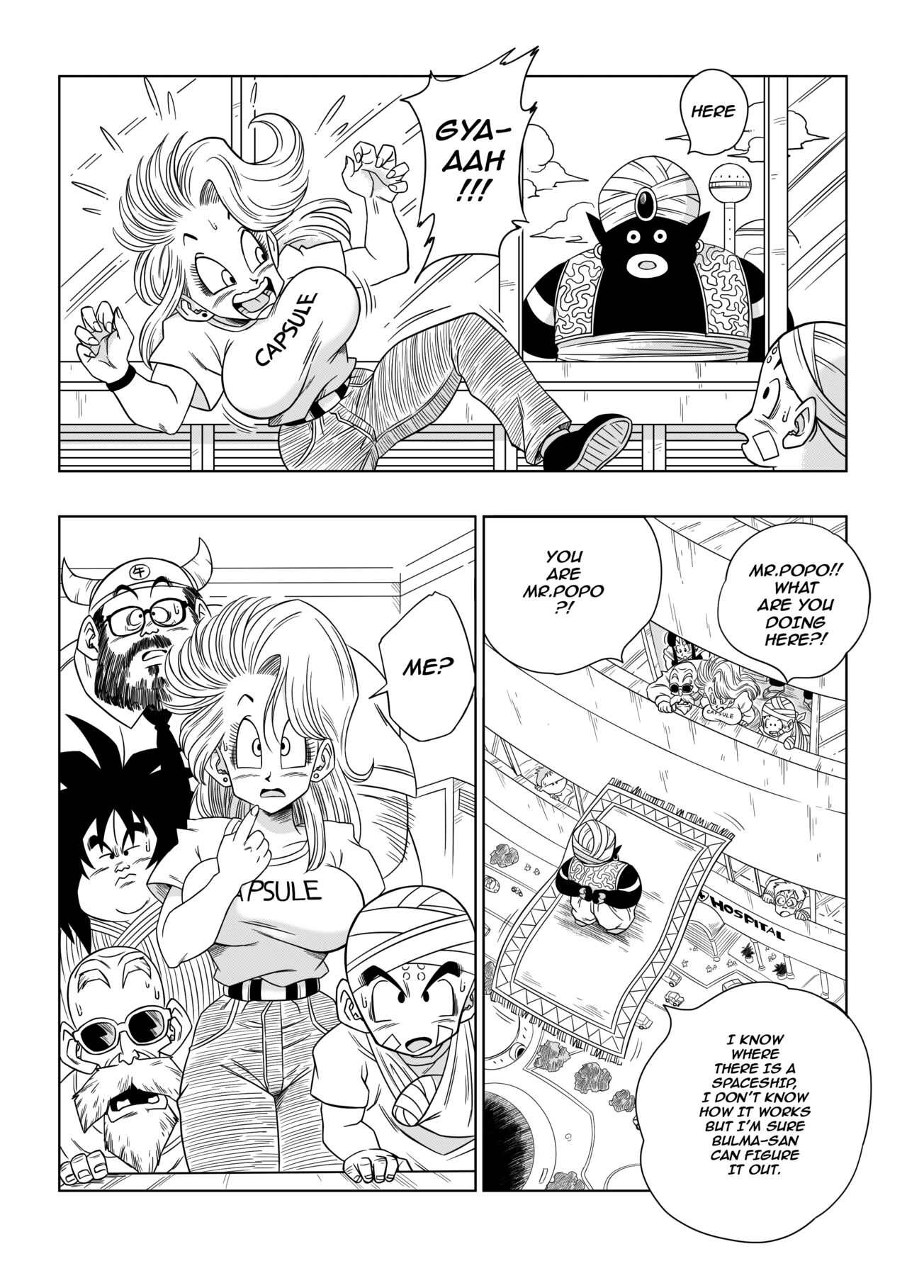 Dagon Ball - Bulma meets Mr.Popo - Sex inside the Mysterious Spaceship! page 3 full