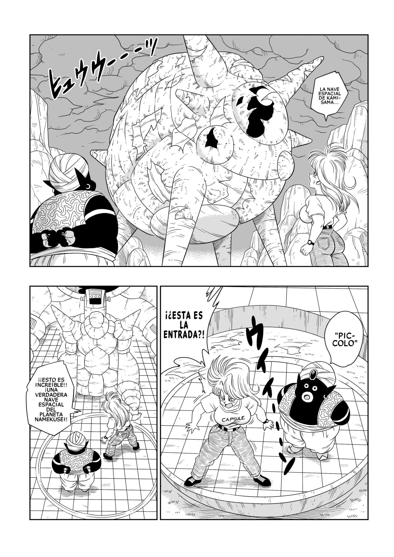 Dagon Ball - Bulma Conoce A Mister Popo - ¡Sexo Dentro De La Misteriosa Nave Espacial! page 5 full