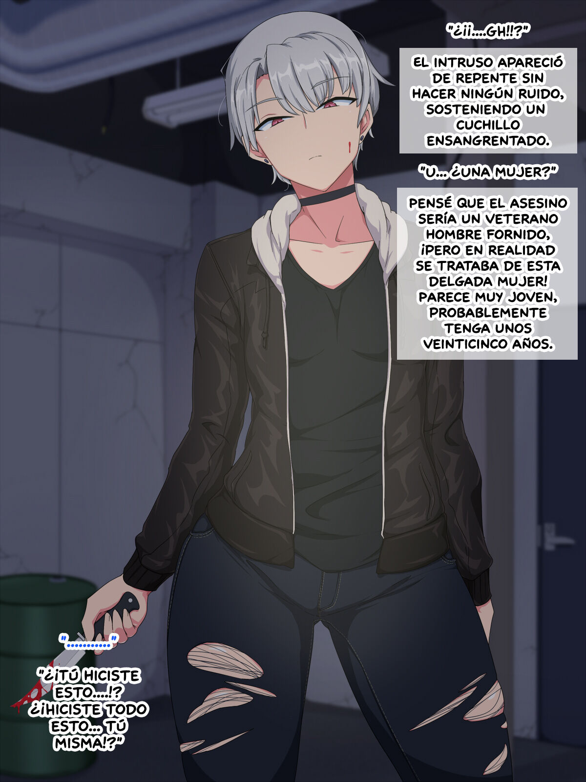Boyish Onna Koroshiya Saimin Kyonyuuka Sukebe Jinmon | Una Tomboy Asesina es Hipnotizada, Recibe Grandes Tetas y es Interrogada Sexualmente page 4 full