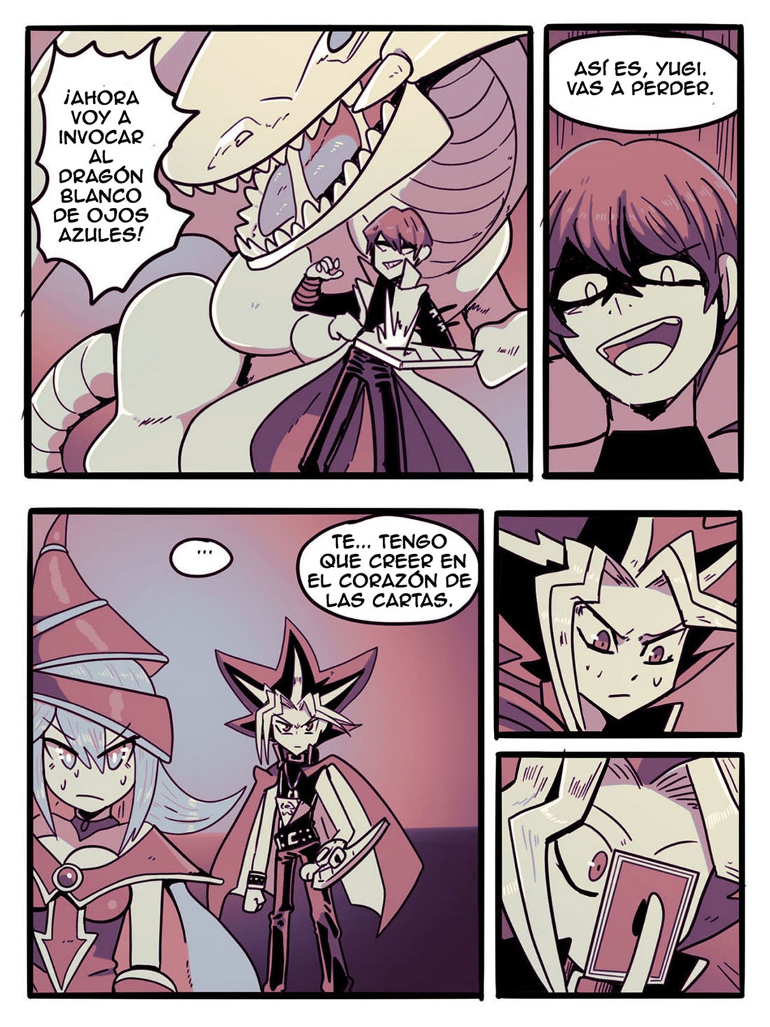 Dark Magician Girl VS Blue Eyes White Dragon page 1 full