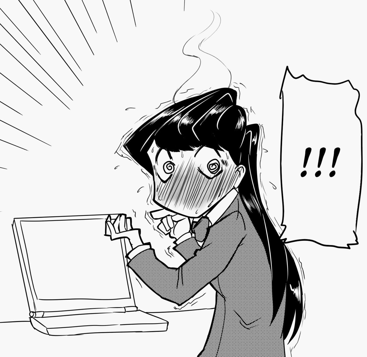 Komi-san Comics page 1 full