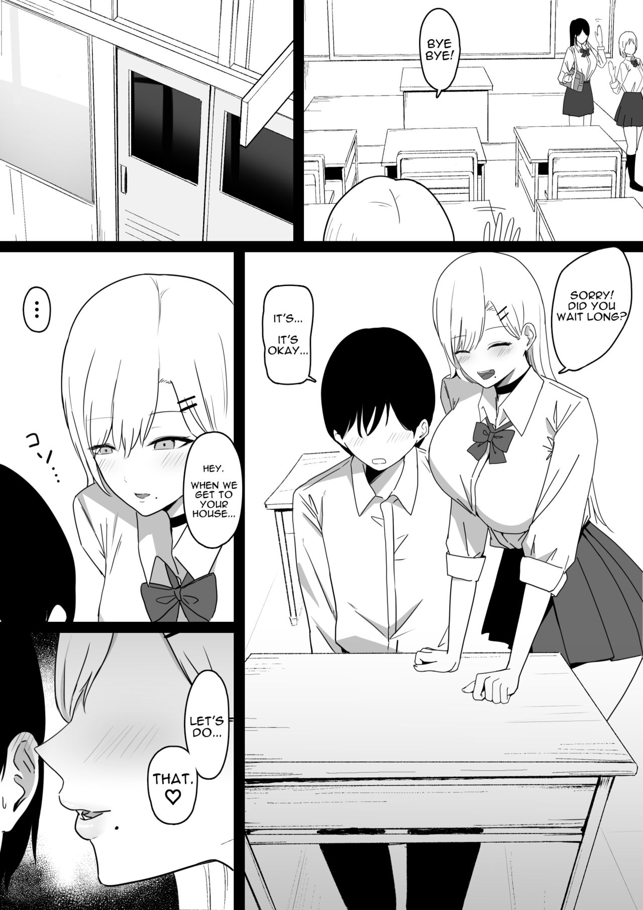 Dosukebe JK Gal no Honki Sakusei | Squeezed Dry by a Naughty High School Gyaru page 4 full