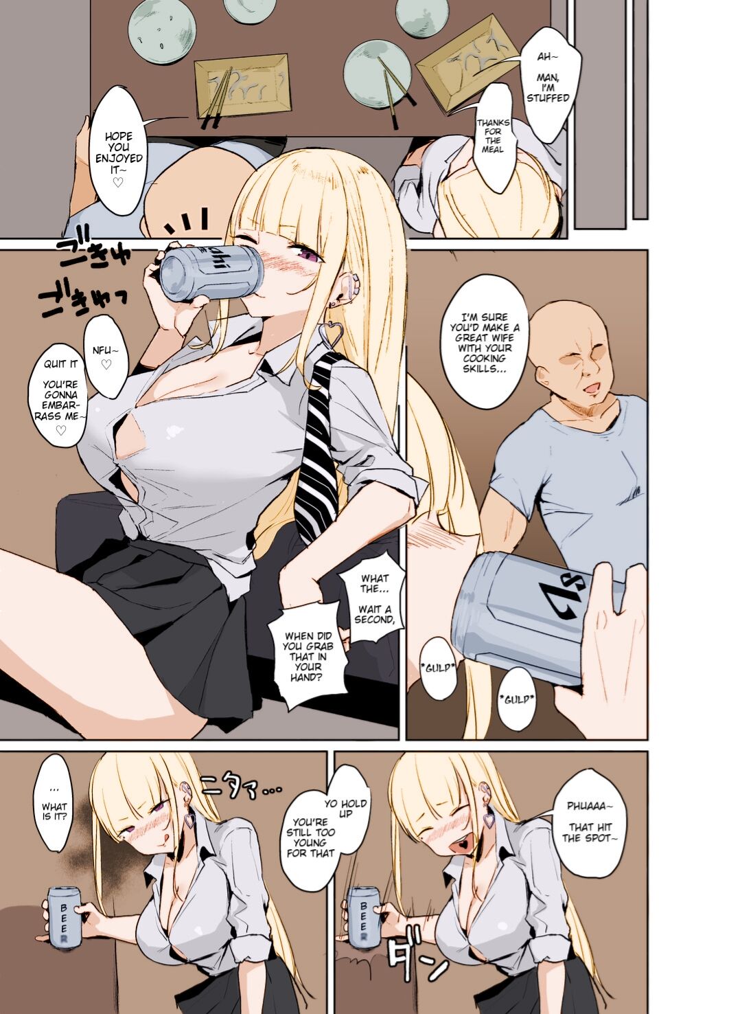 Ecchi na Gal JK ga Kyokon Zetsurin Oji-san to Pakoru Yatsu. page 4 full