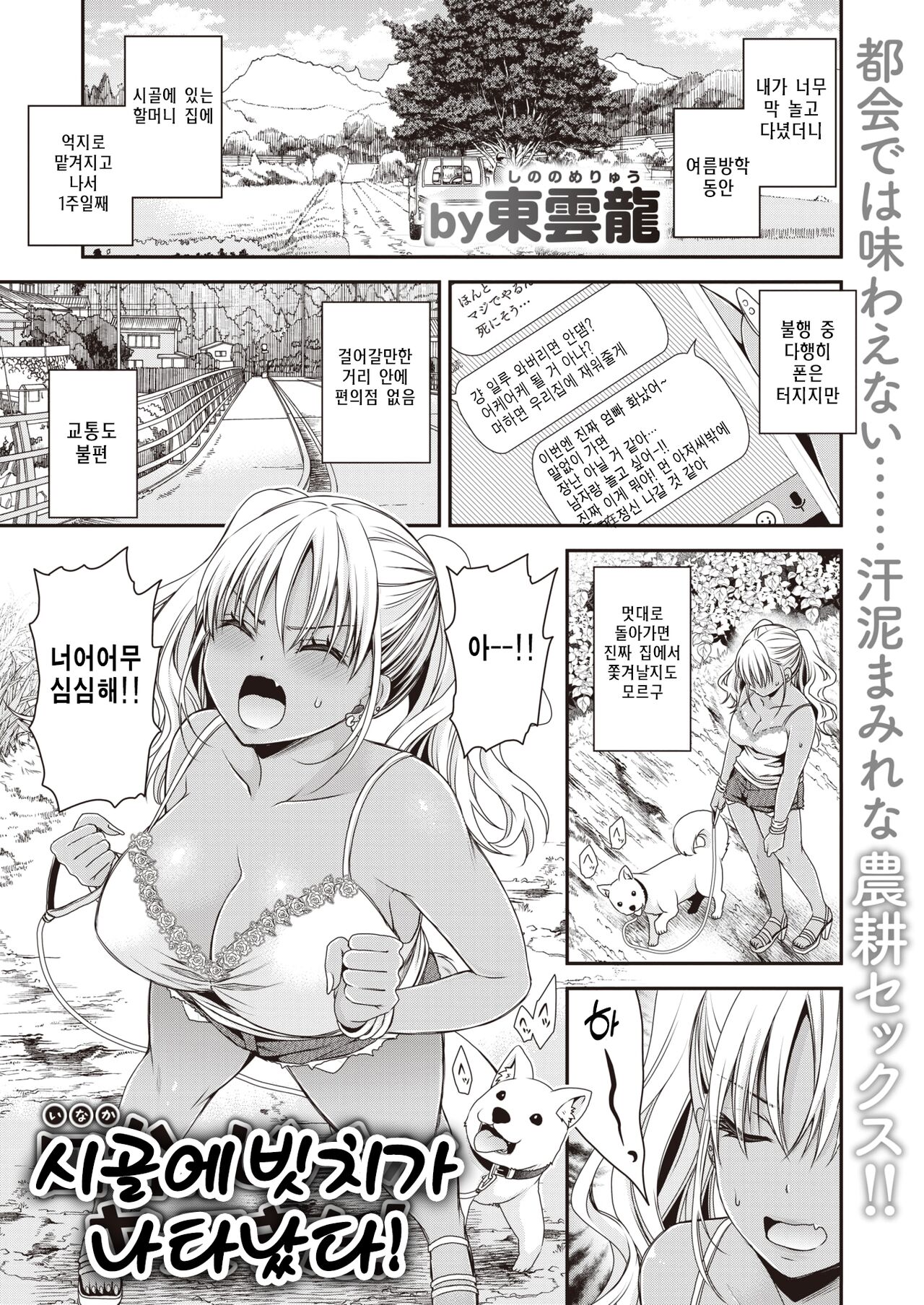 Inaka ni Bitch ga Yattekita! | 시골에빗치가 나타났다! page 1 full