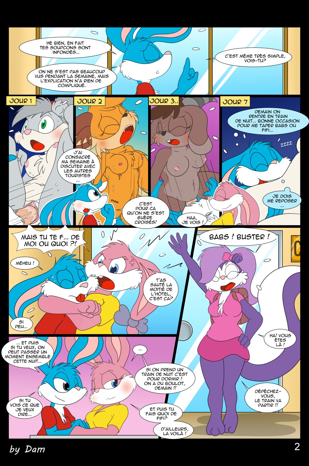 Toons on a train - french page 2 full