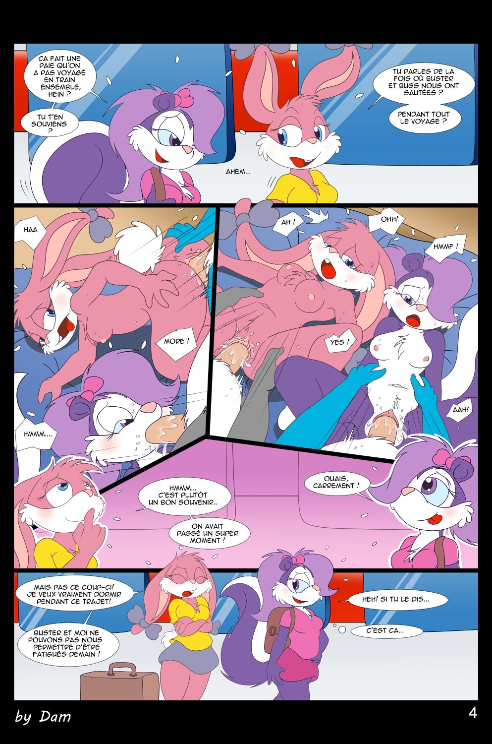 Toons on a train - french page 4 full