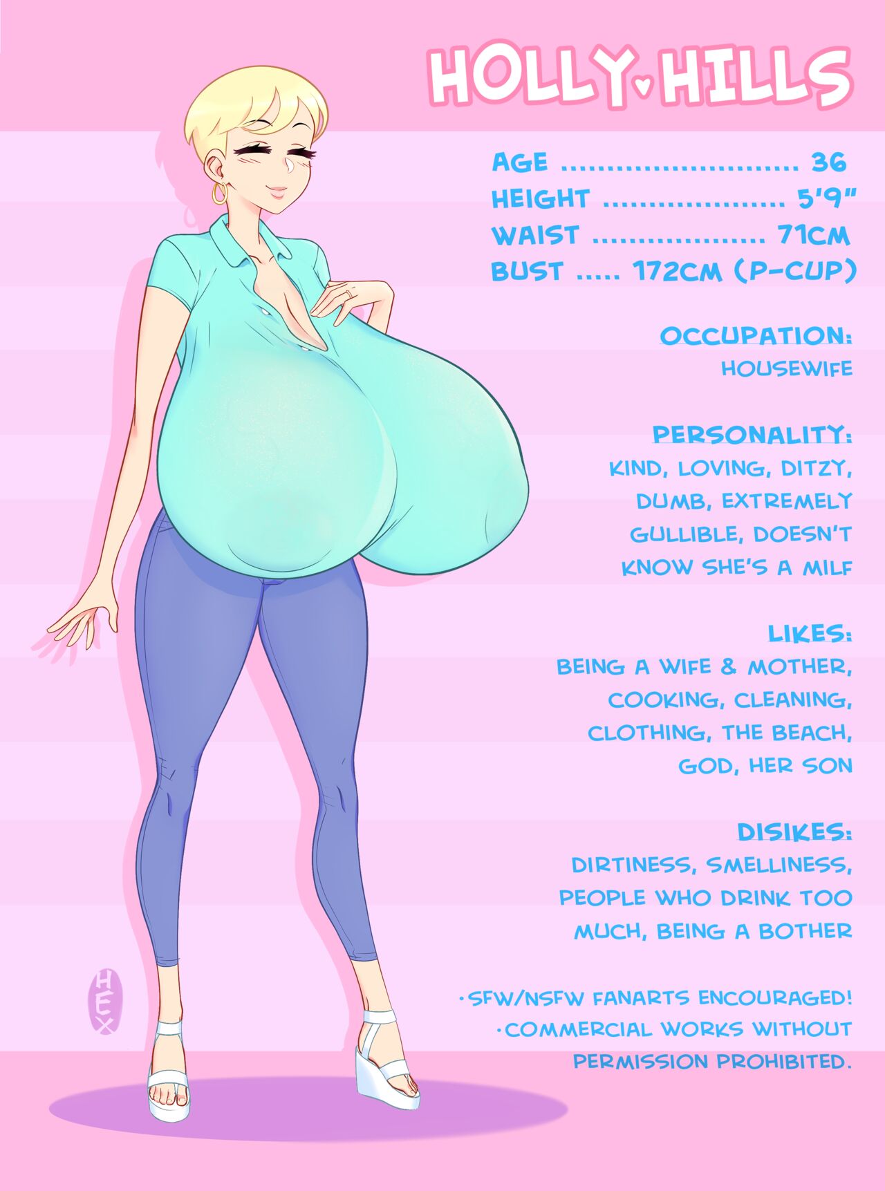 Holly Hills Character Sheet page 2 full