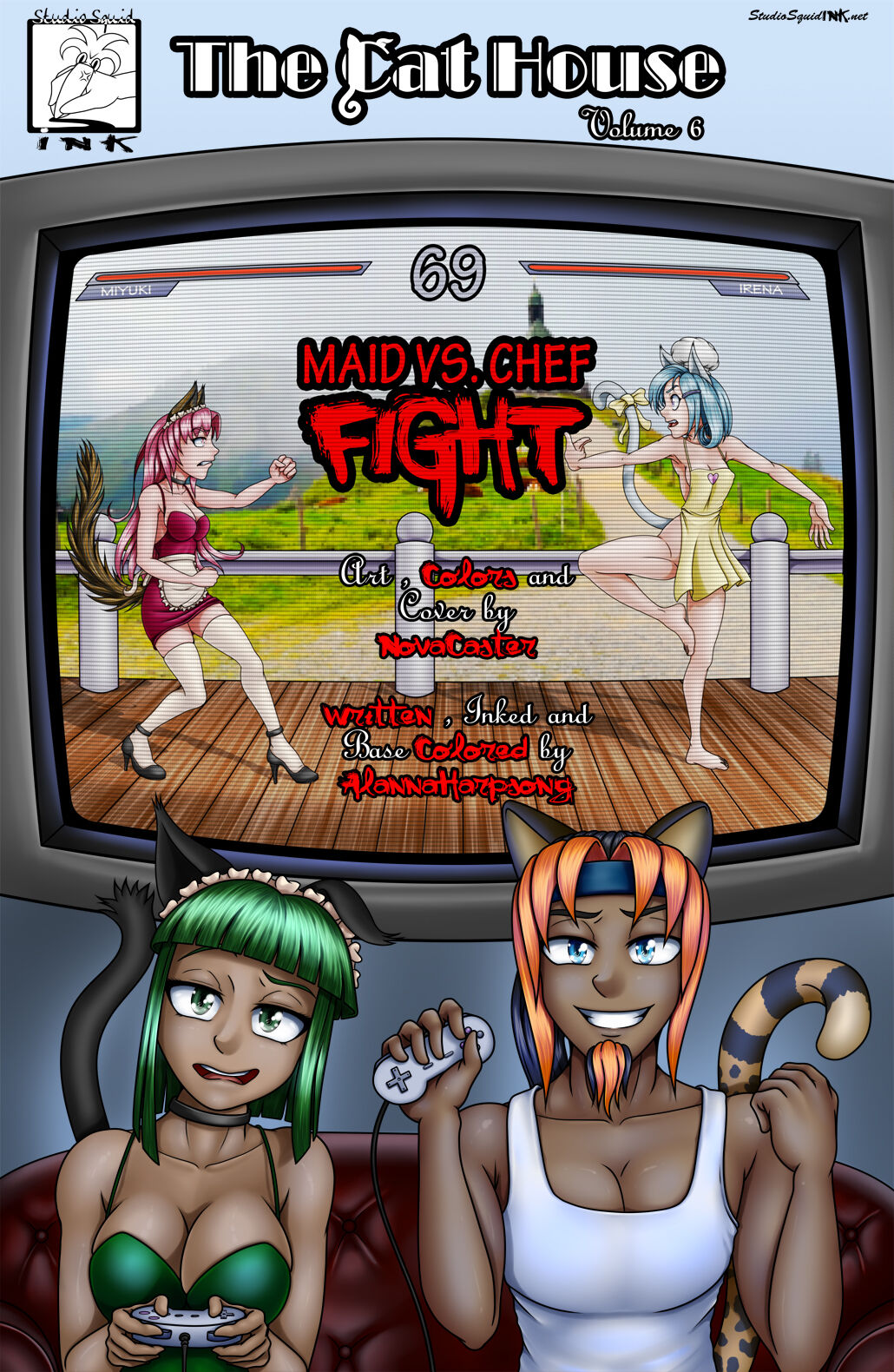 The Cat House Vol. 6: Maid vs Chef Fight page 1 full