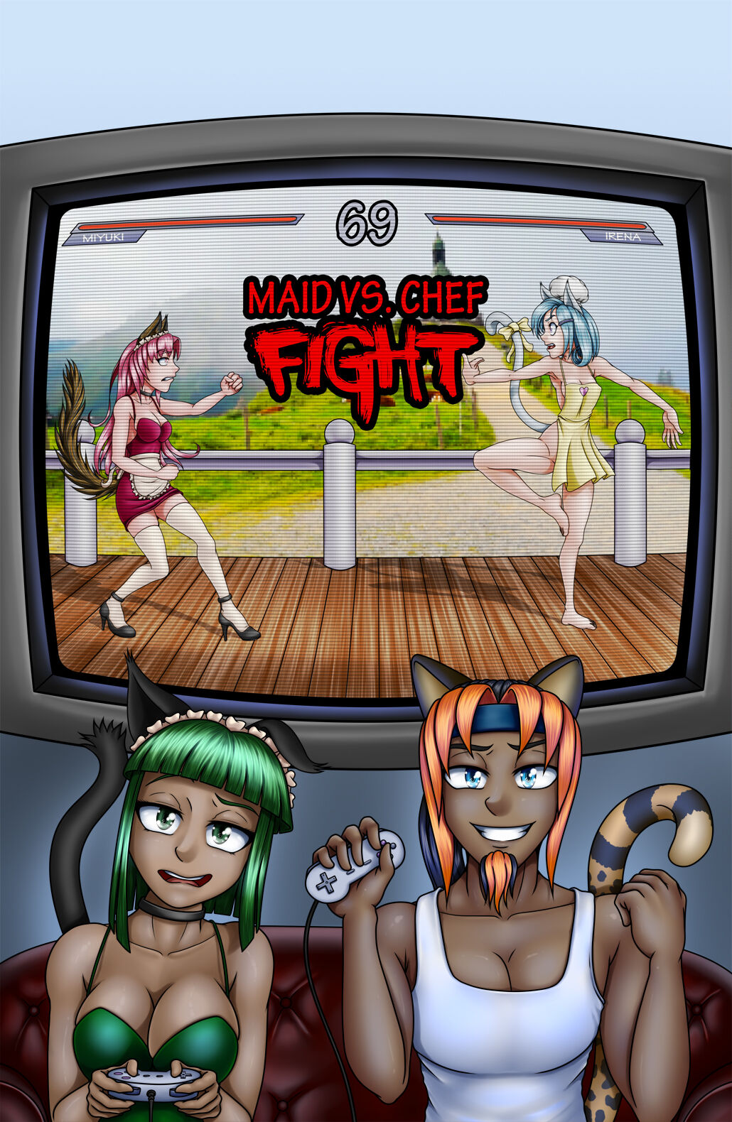 The Cat House Vol. 6: Maid vs Chef Fight page 2 full