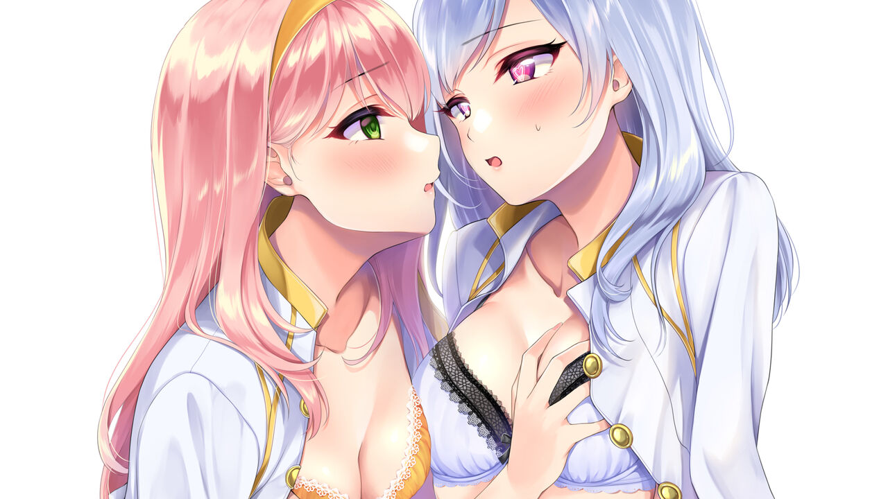Yuri Sekai no lisa ~Amaama Yuri Sex Tsumeawase~ page 9 full