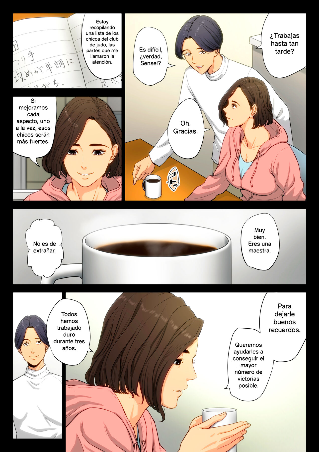 Juudoubu Komon no Onna Kyoushi ga Tsumihoroboshi no Tame ni Buin-tachi ni Mawasareru Hanashi. | La historia de una asesora de un club de judo que es llamada por los miembros de su club para expiar sus pecados. page 8 full