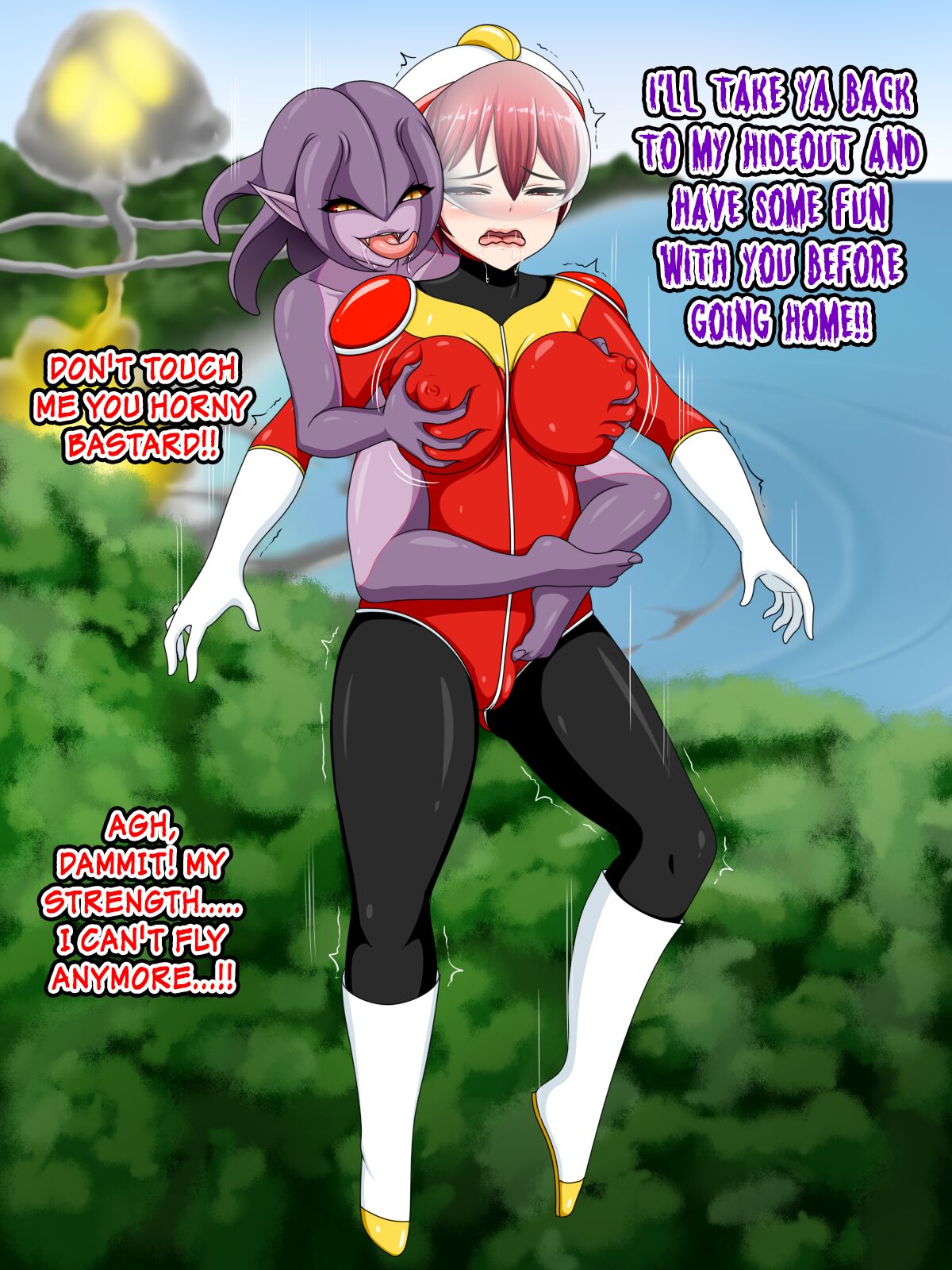 Ikiri Hero Nyotaika Akuochi | Ikiri Hero Feminization Breaking Bad page 8 full