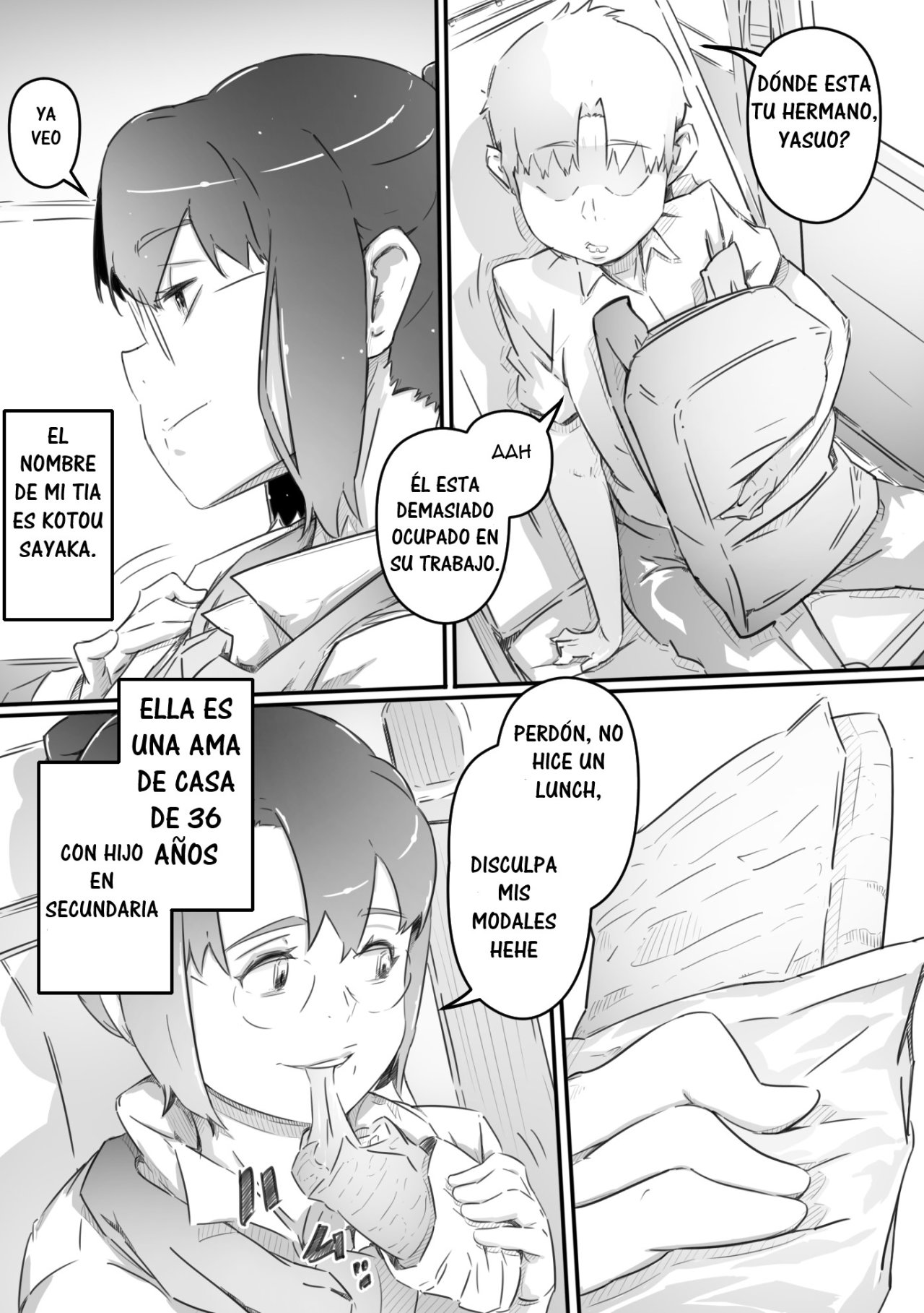 Nao-kun, Oba-san to Sex Suru | Nao tiene sexo con su tia page 5 full