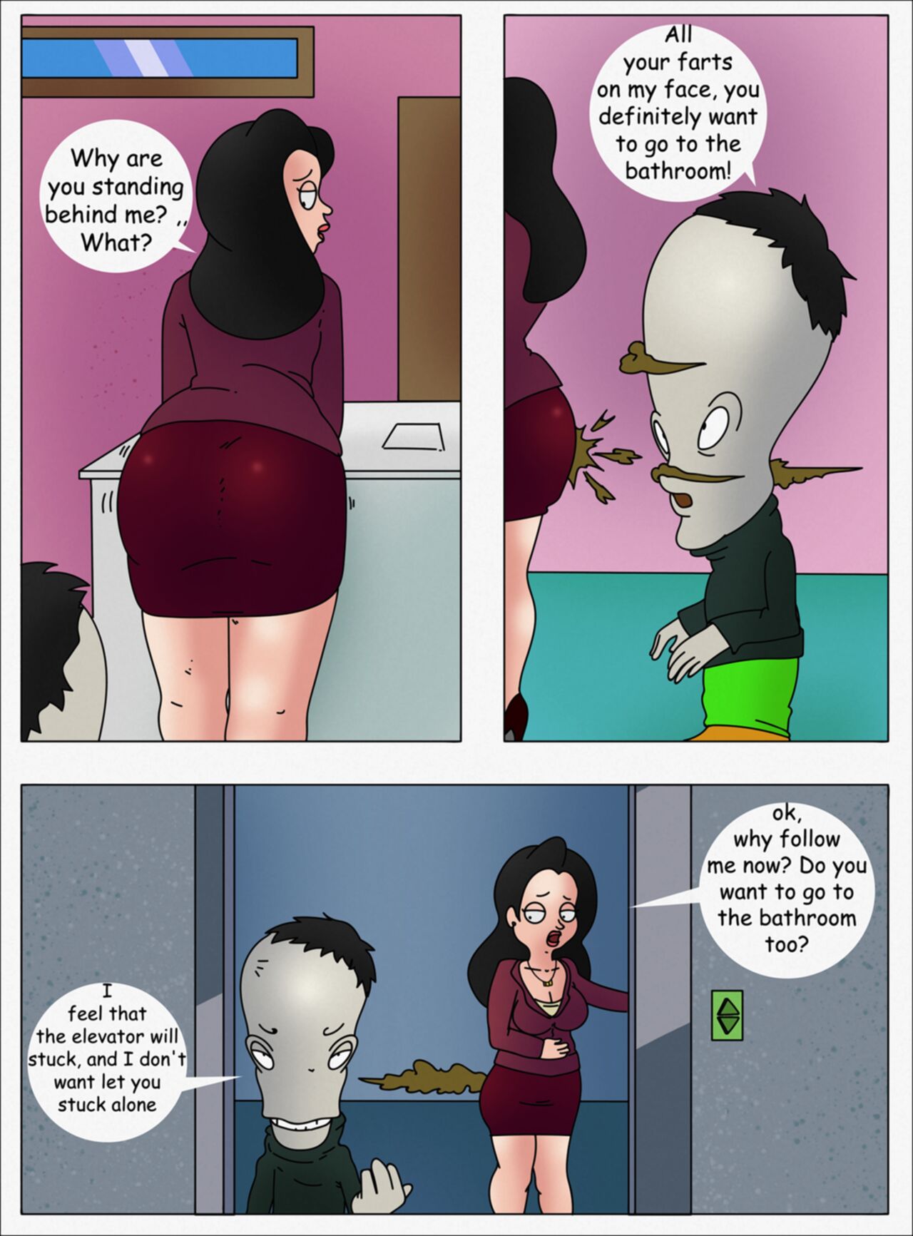 My Affair Gassy Lady - American Dad page 1 full