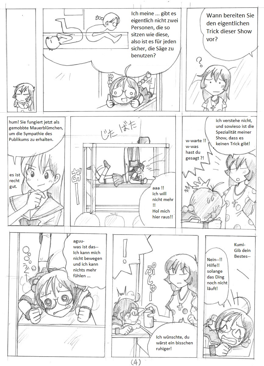 Zenjidou Ningen Setsudanki I Angstshow Schneiden des menschlichen Körpers page 4 full