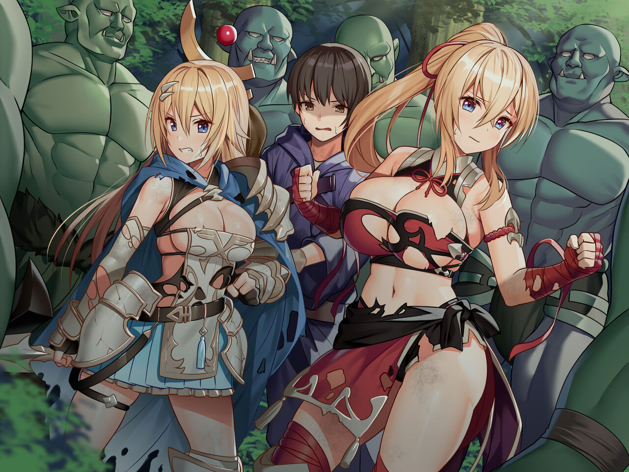 Toaru Boukensha  no Zenmetsu Report case. 1 Orc ni Koibito Shimai o Okasareta Mahou Tsukai page 9 full