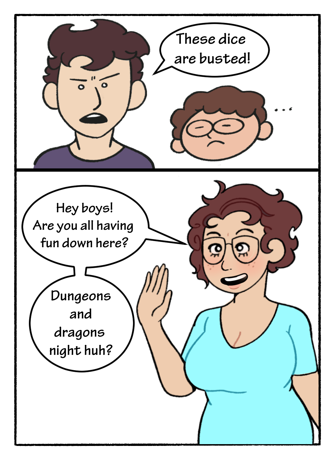 Mom! Don't Interrupt Our DnD Campaign! page 3 full