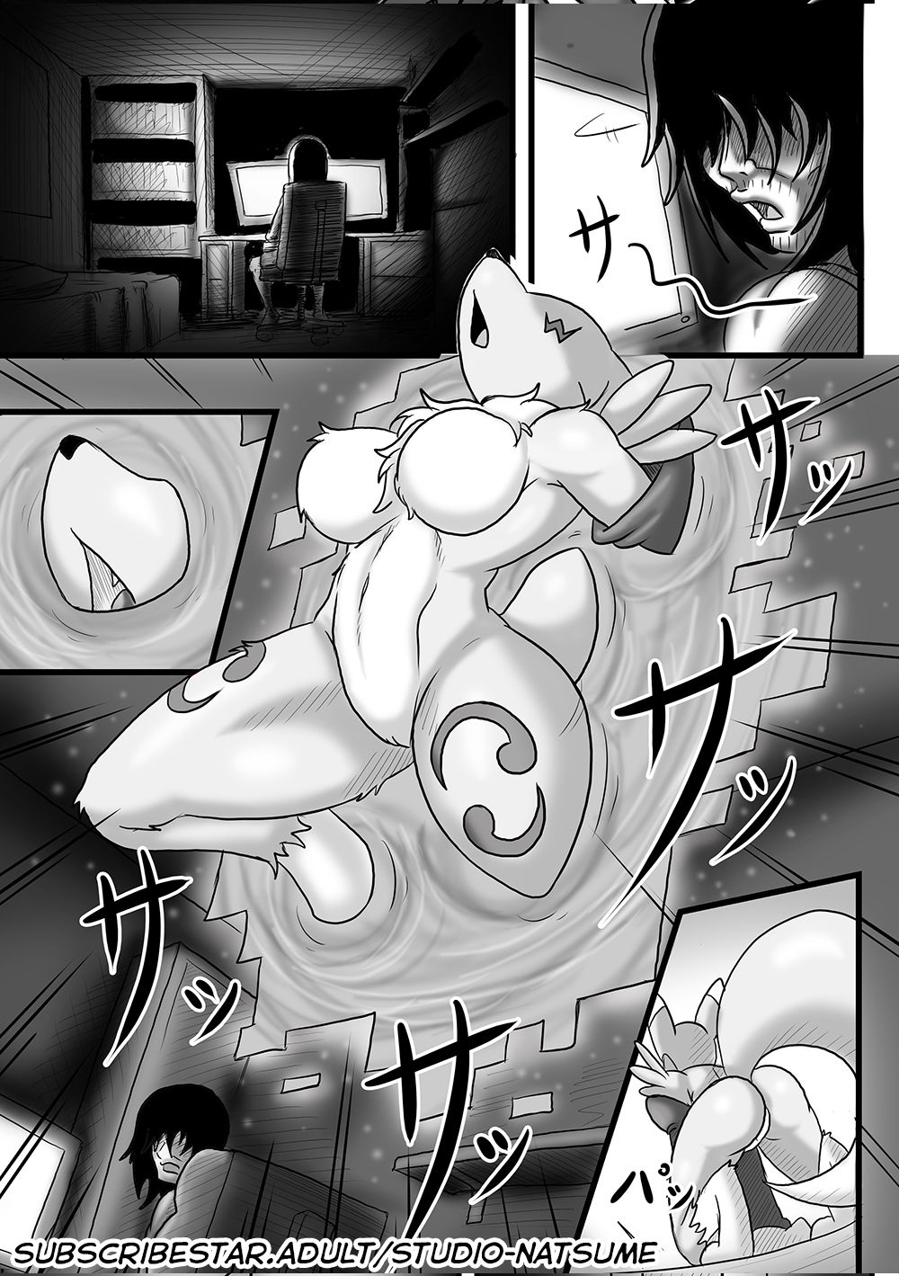 Fluffy Tail Series. Renamon incumming page 2 full