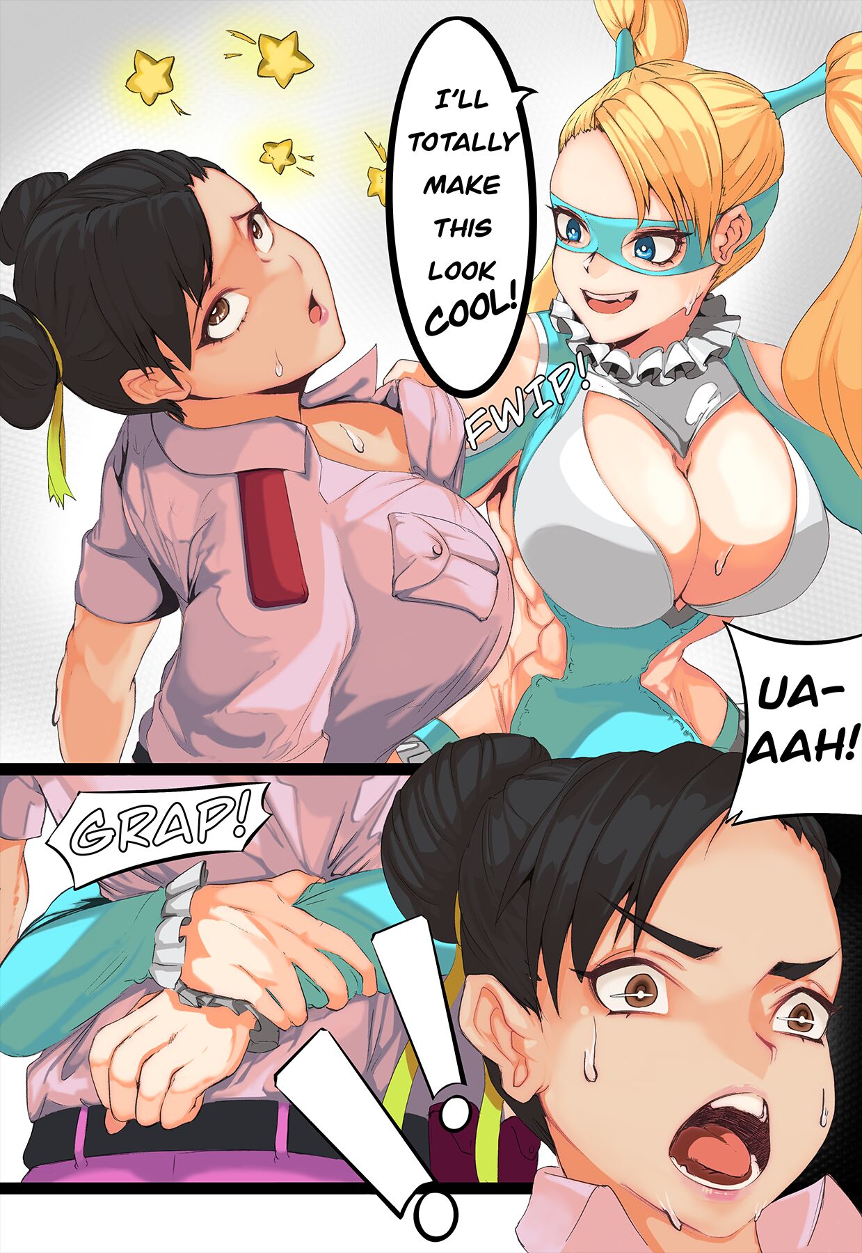 Bearhug - Rainbow Mika x Chun-Li page 1 full