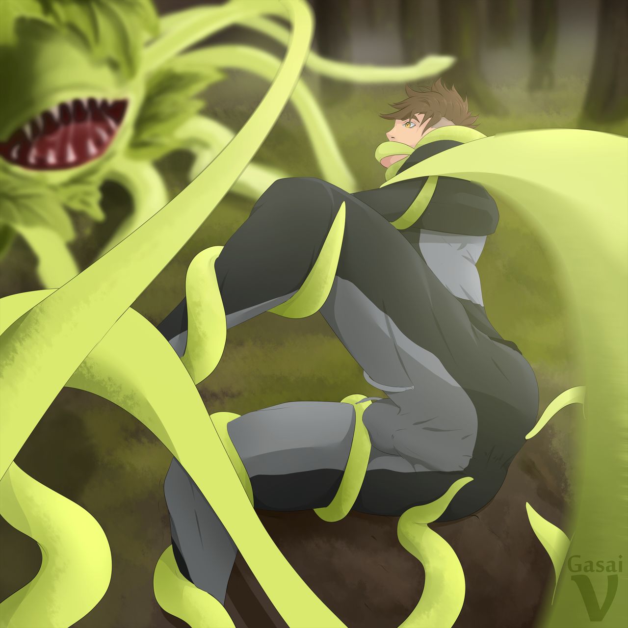 Beware of pervy plants while jogging page 1 full