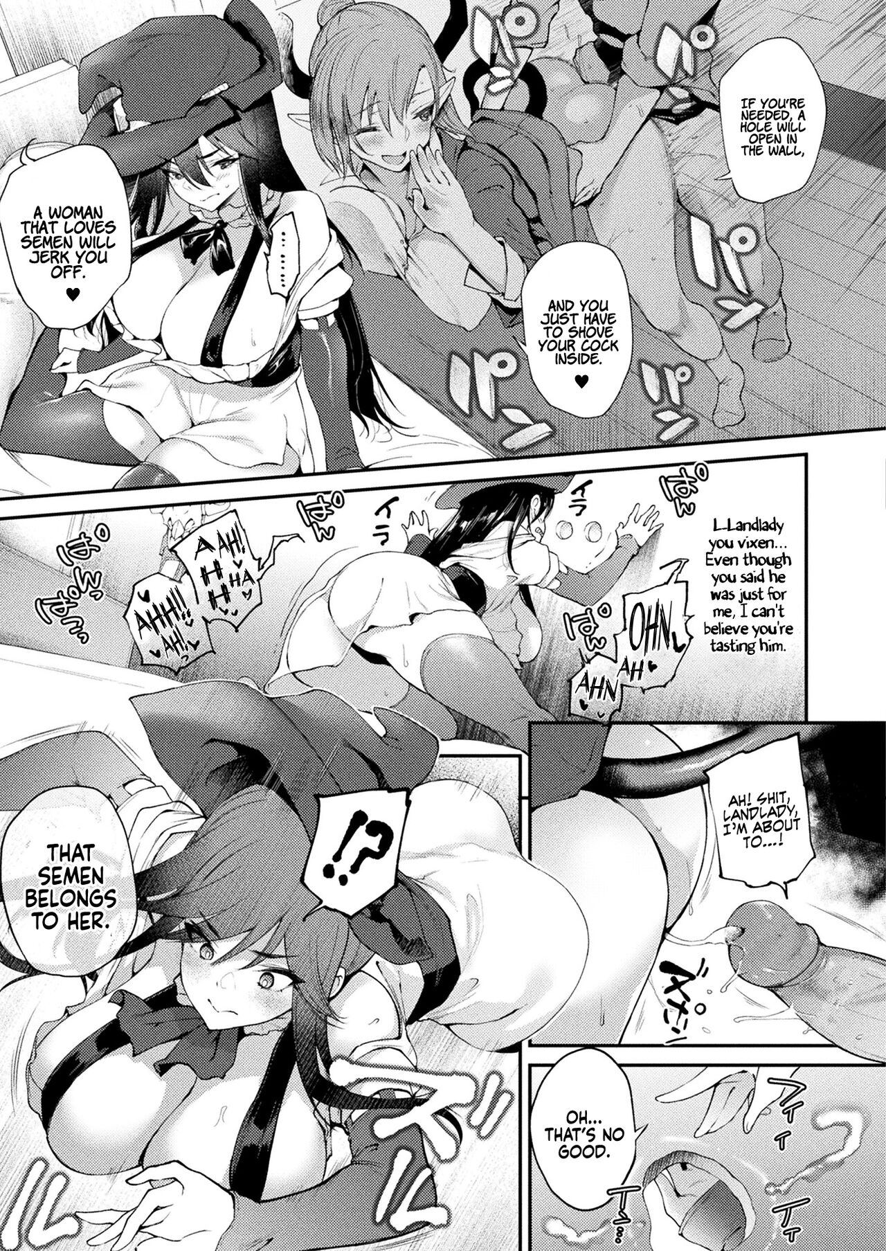 Kabeana Tsuki Juukyo e Youkoso 301-goushitsu Majo Celina no Baai | Welcome to the Residence with a Glory Hole. Room 301 Witch Celina’s Case 1-2 page 5 full