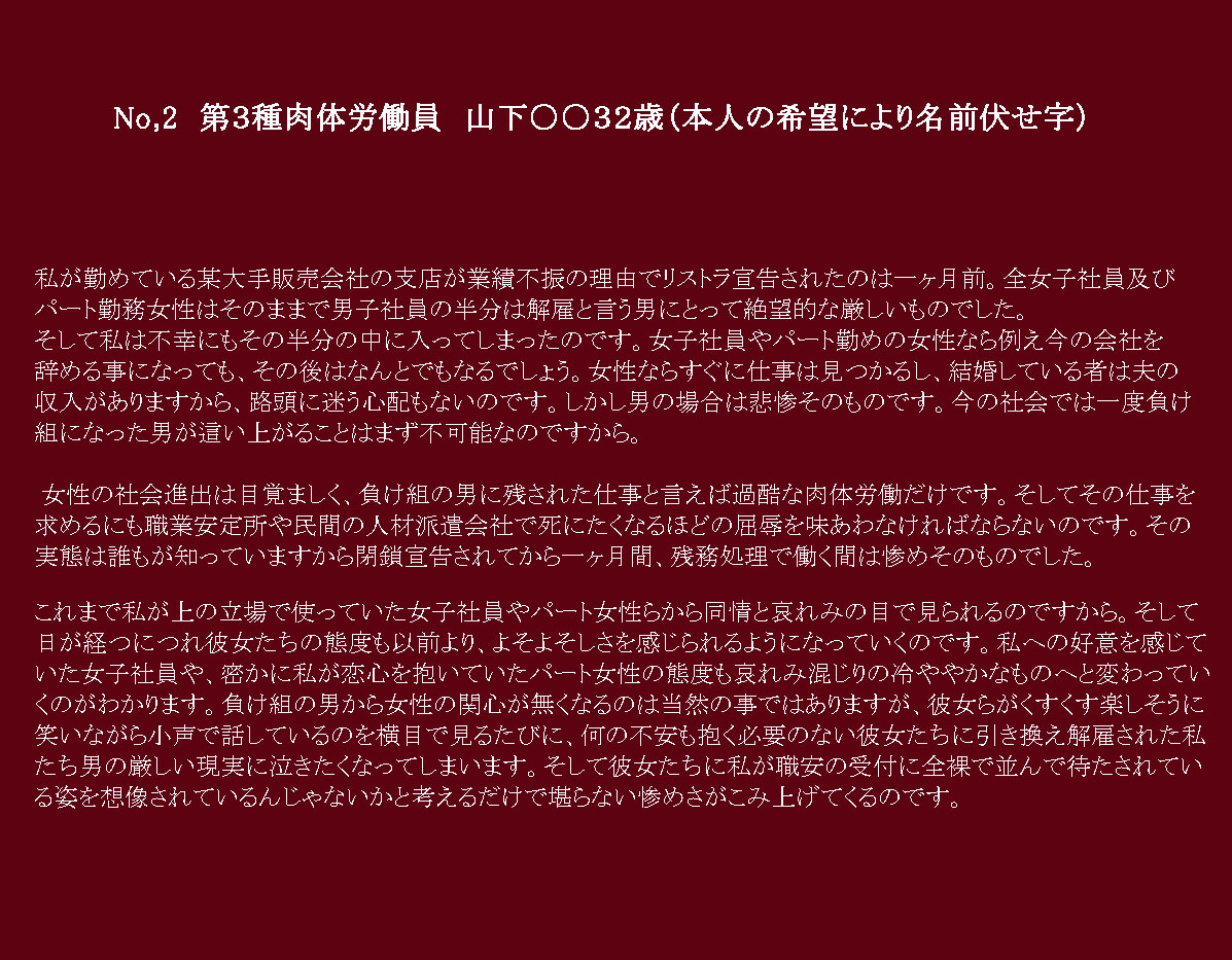 甘美なる屈辱 負け組男達の地獄 page 6 full