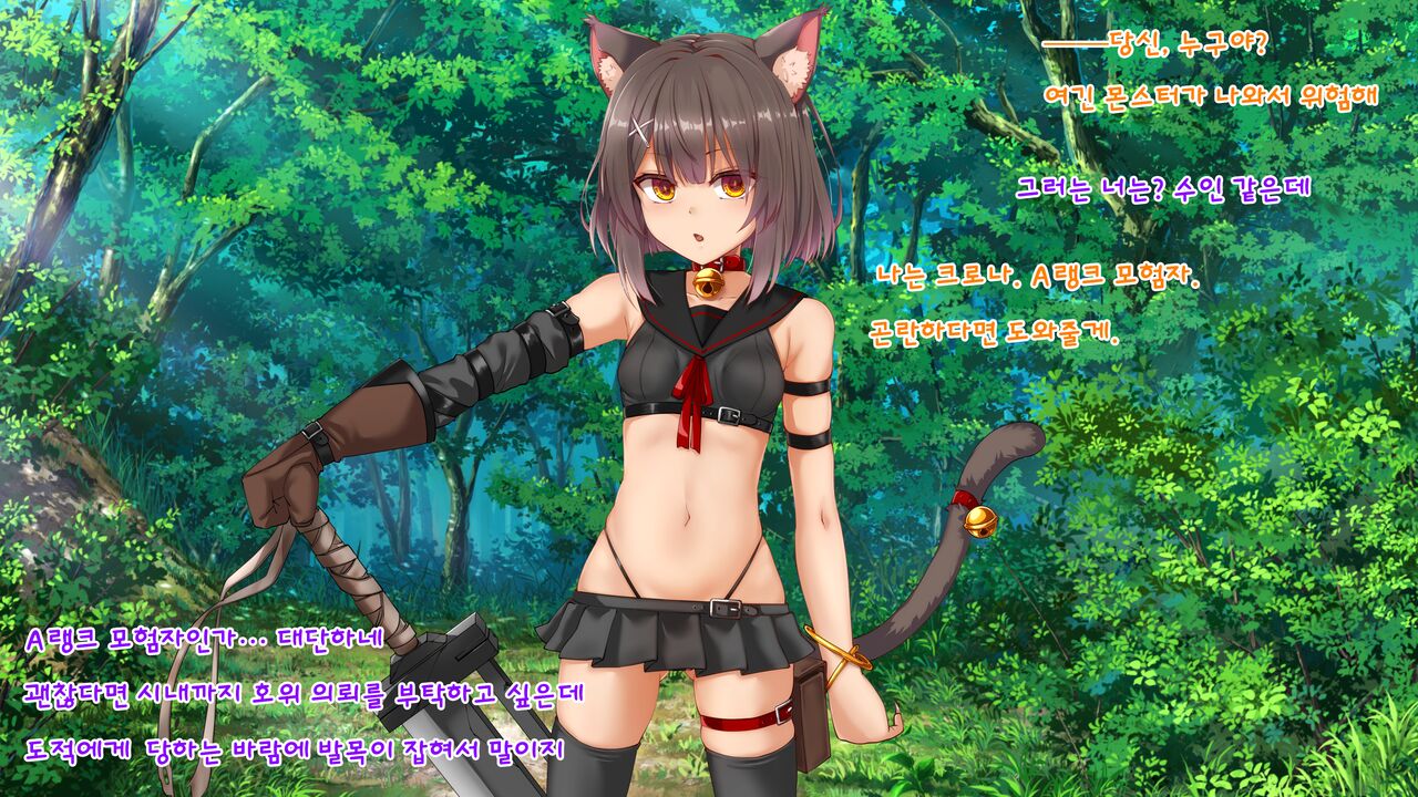 Boukensha Kurona-chan ga Touzoku ni Haiboku shite Pet ni Naru Hanashi page 1 full