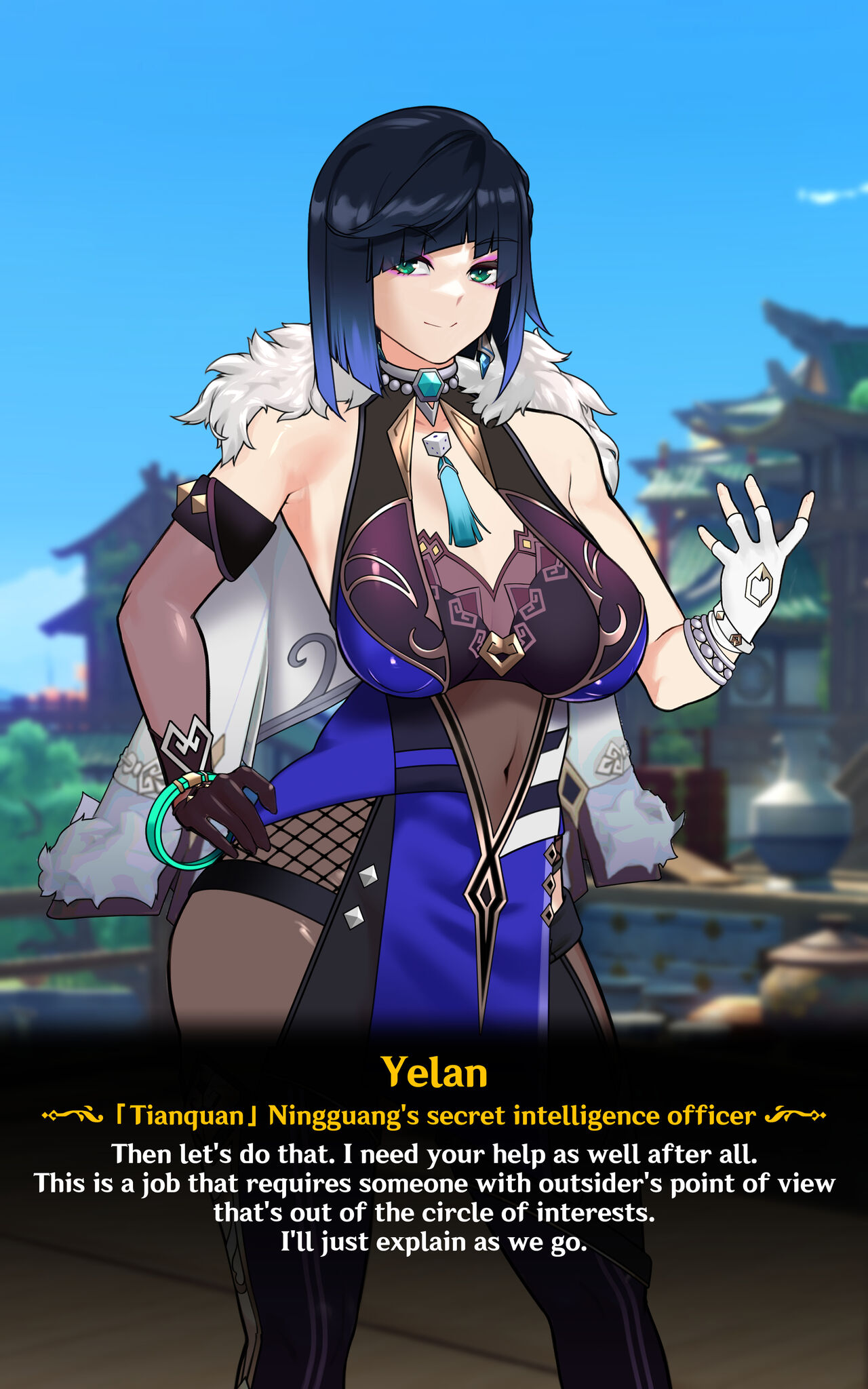 《TEYVAT BITCHES》 Yelan Part1 page 6 full