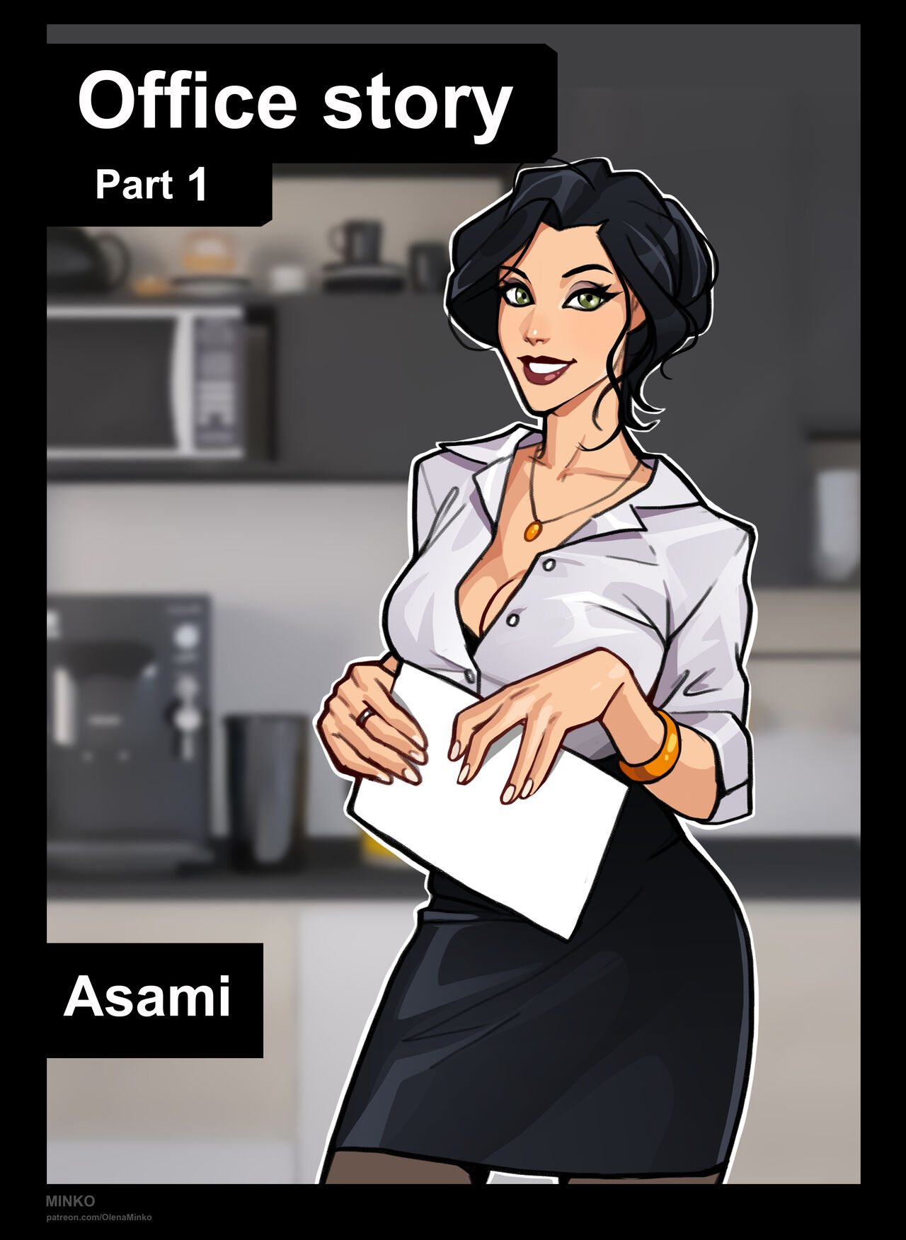 Korra and Asami: Office Story page 4 full