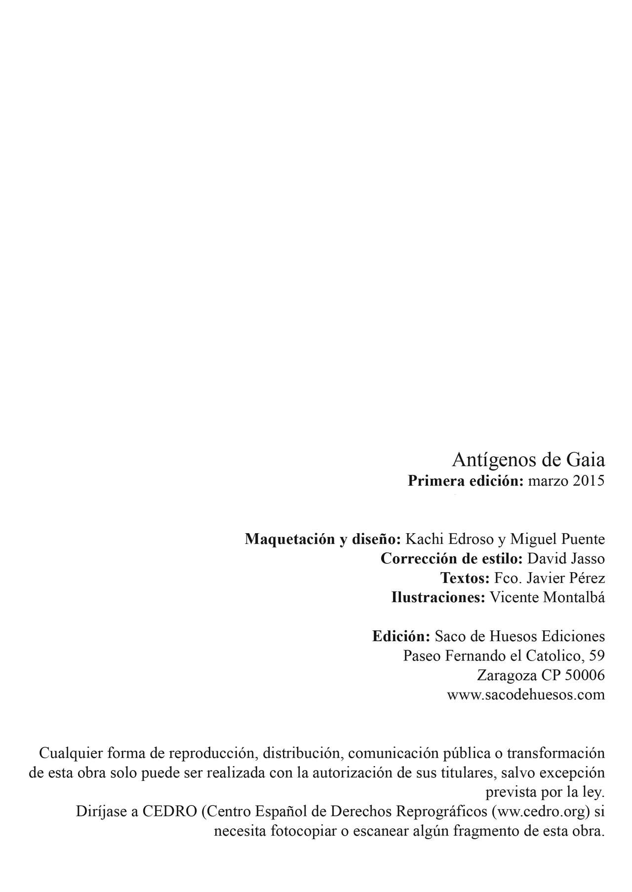 Javier Pérez, Vicente Montalbá -Antígenos de Gaia page 3 full