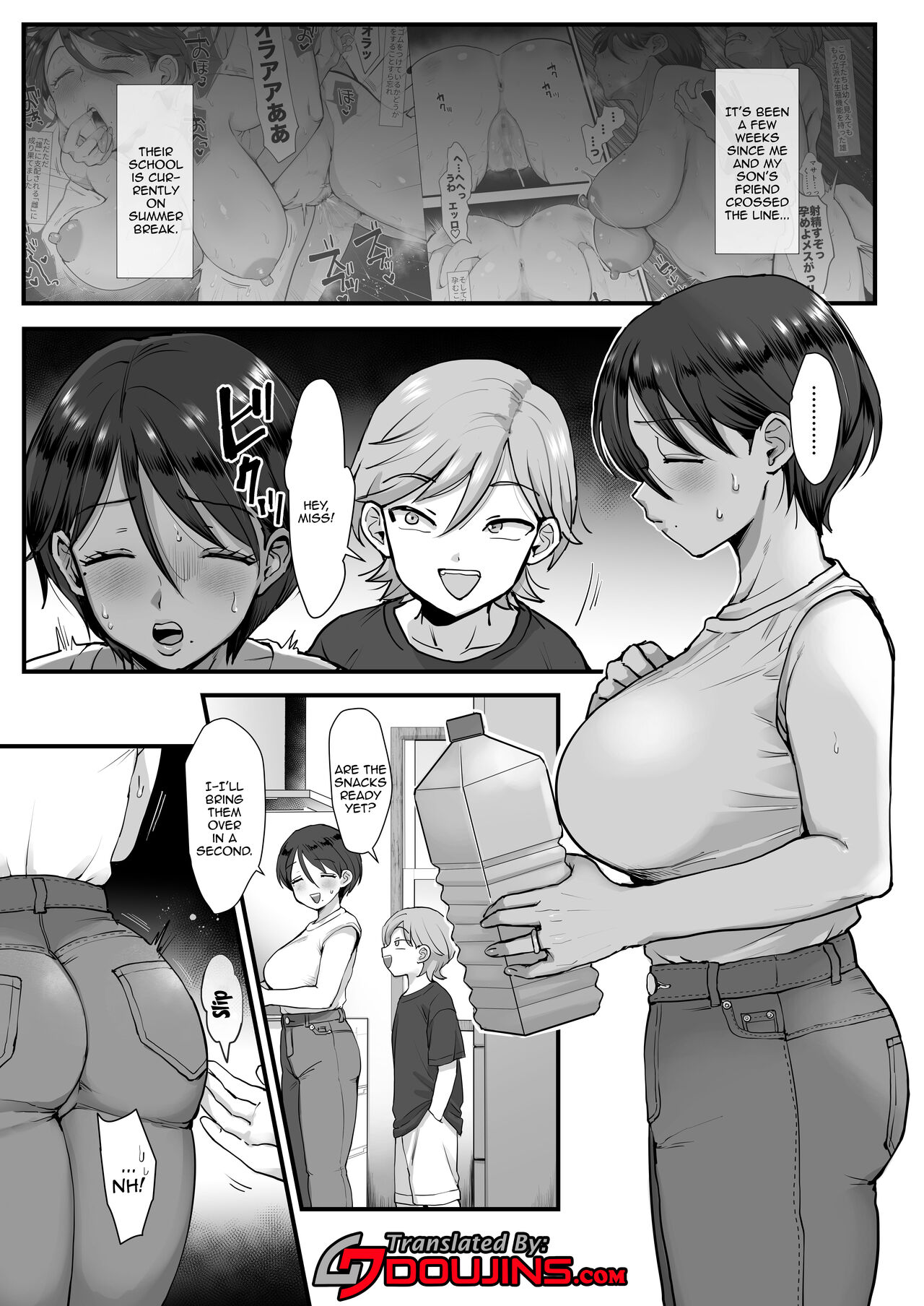 Zoku Hosome Ottori Kyonyuu Mama. | A Narrow-Eyed Gentle Big-Breasted Mama Part 2 page 2 full