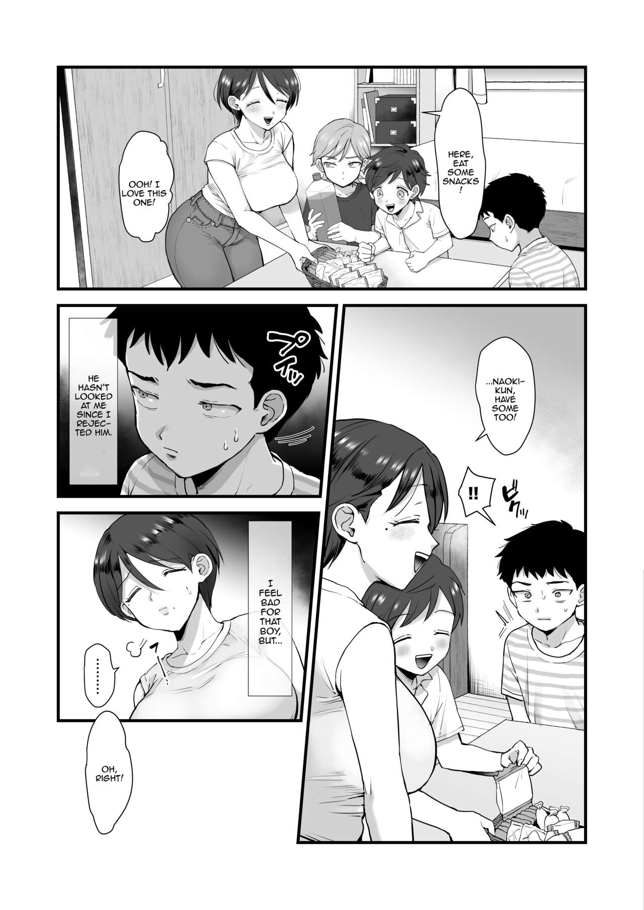 Zoku Hosome Ottori Kyonyuu Mama. | A Narrow-Eyed Gentle Big-Breasted Mama Part 2 page 4 full