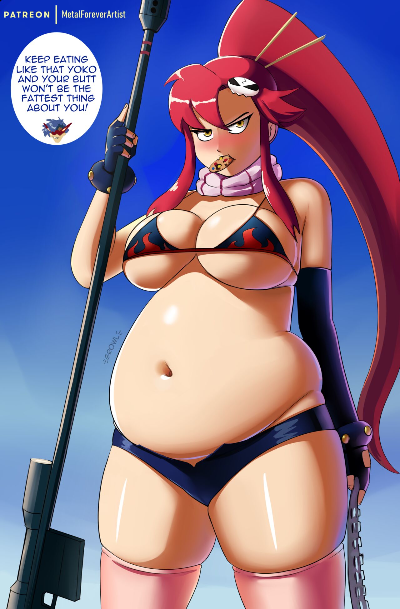 Plump Yoko + Fatter, Preg, Stuffed & Sweaty Alts page 2 full