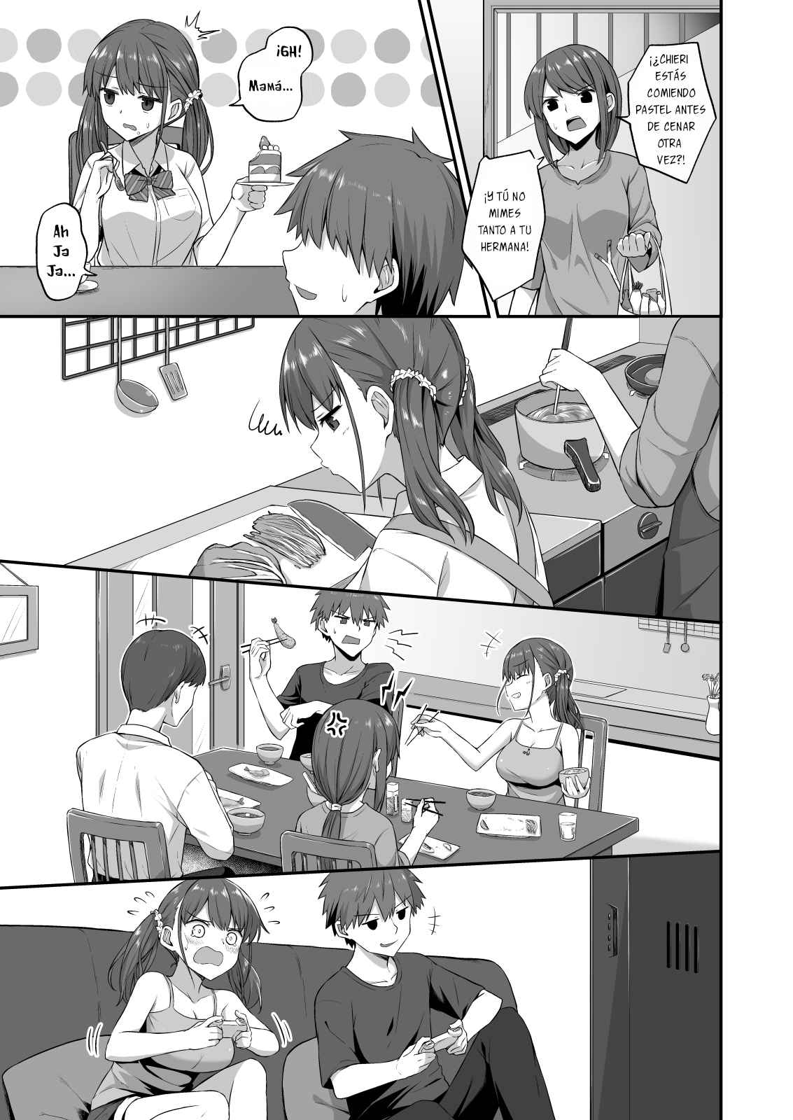 Hermana malcriada plan anahole ~ Desarrollando y rompiendo a la hermana dormida ~ page 7 full