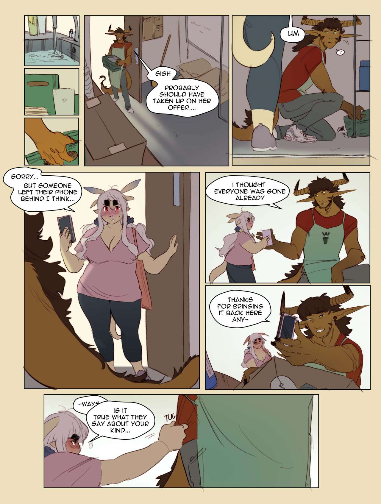 Modern AU - Kaede and Kor page 5 full