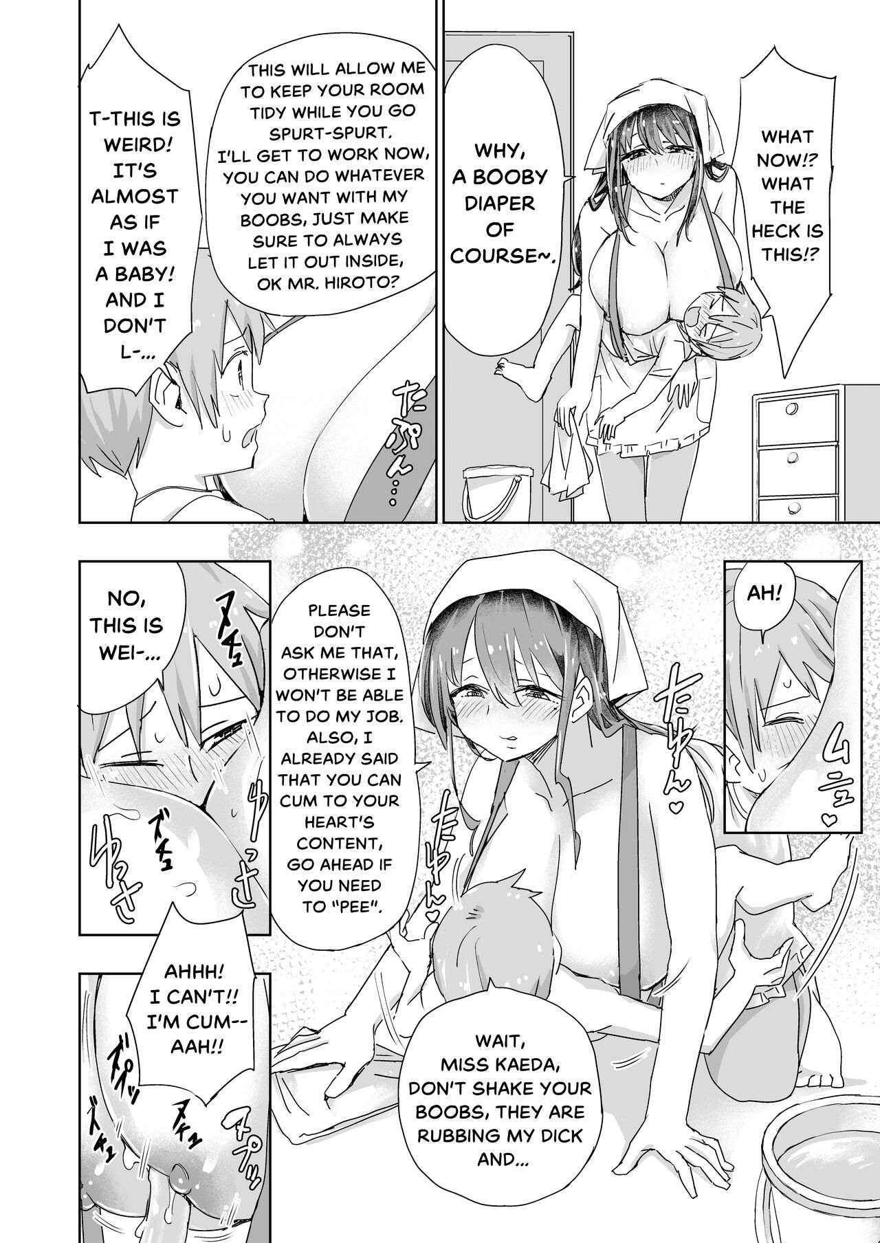 The Big-Titty Housekeeper Cleaned my Soul with a Titfuck! . page 4 full