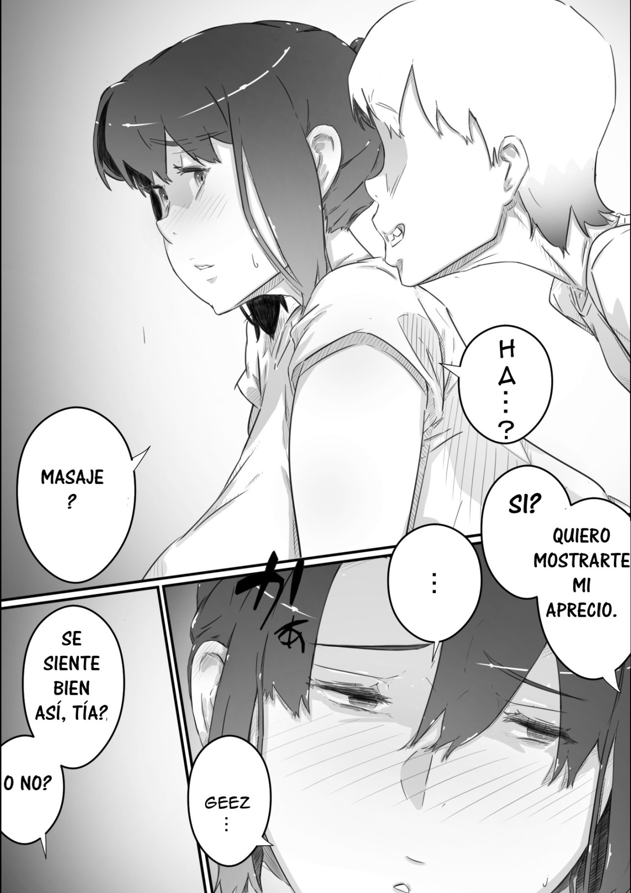 Nao-kun, Oba-san to Sex Suru Part 2 -Natsuyasumi Kouhansen- | Nao tiene sexo con su tia 2 page 5 full