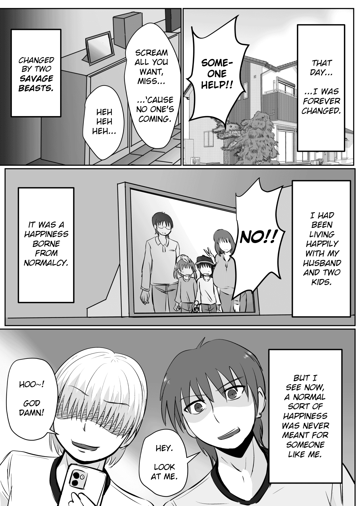 Ano Ni~ Tsu, Hitodzuma no Chōchichi wa Shōgu to Natta. | That Day, A Housewife's Massive Tits Became A Sex Toy page 2 full