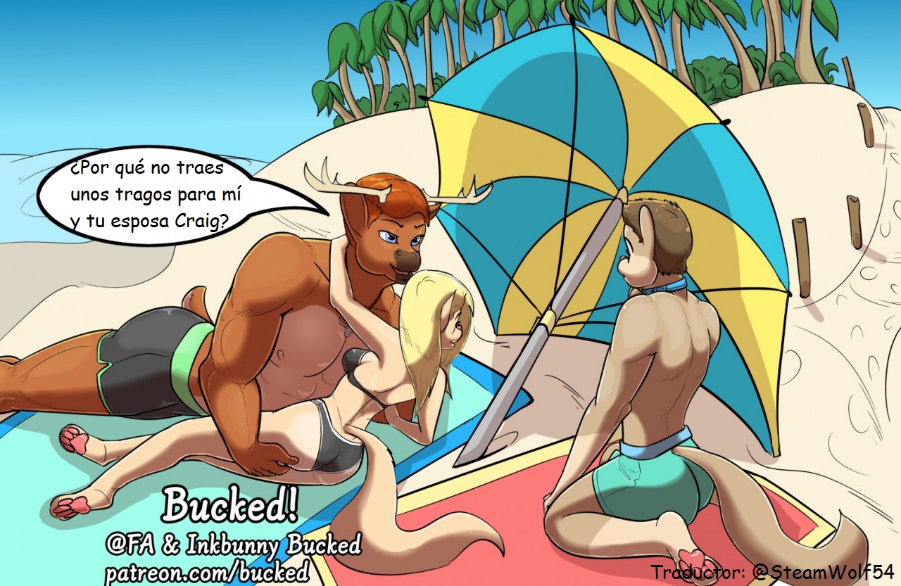 Beach Threesome page 1 full
