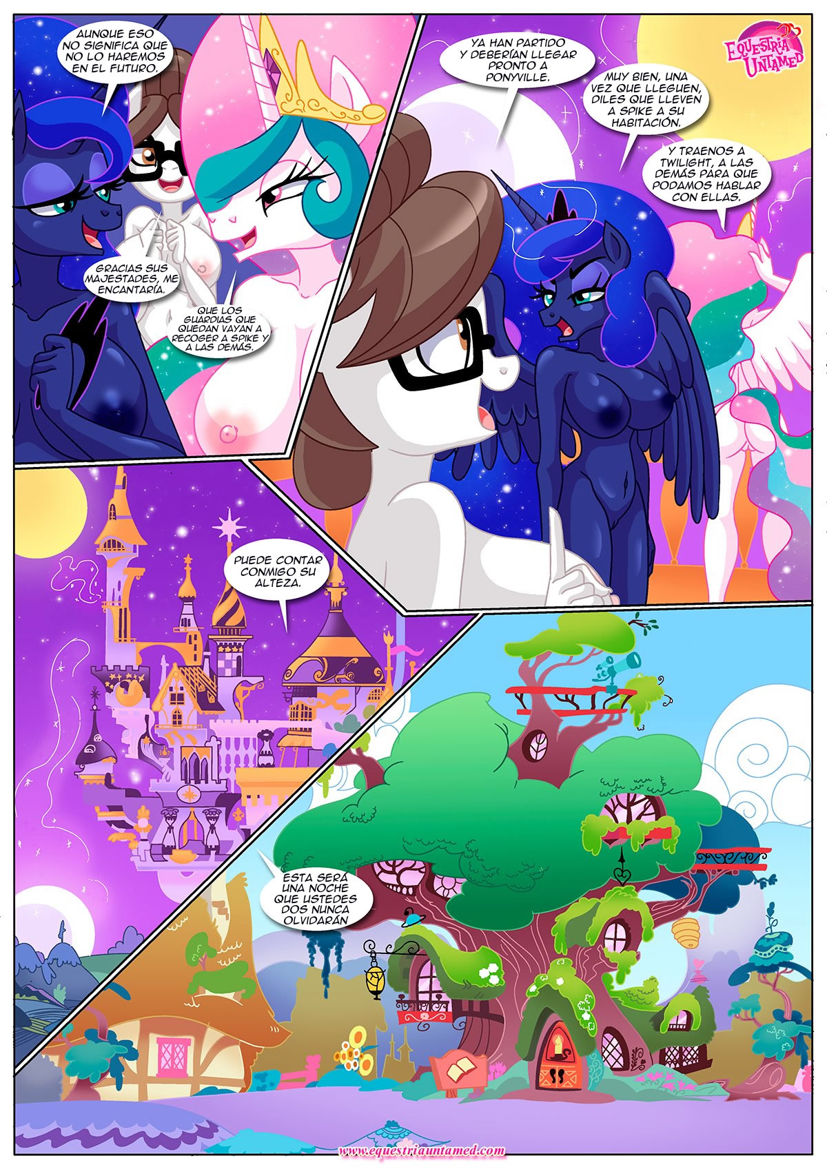 The Night The Sun and Moon Cum Together / La Noche en que el Sol y la Luna se Vinieron Juntos page 4 full