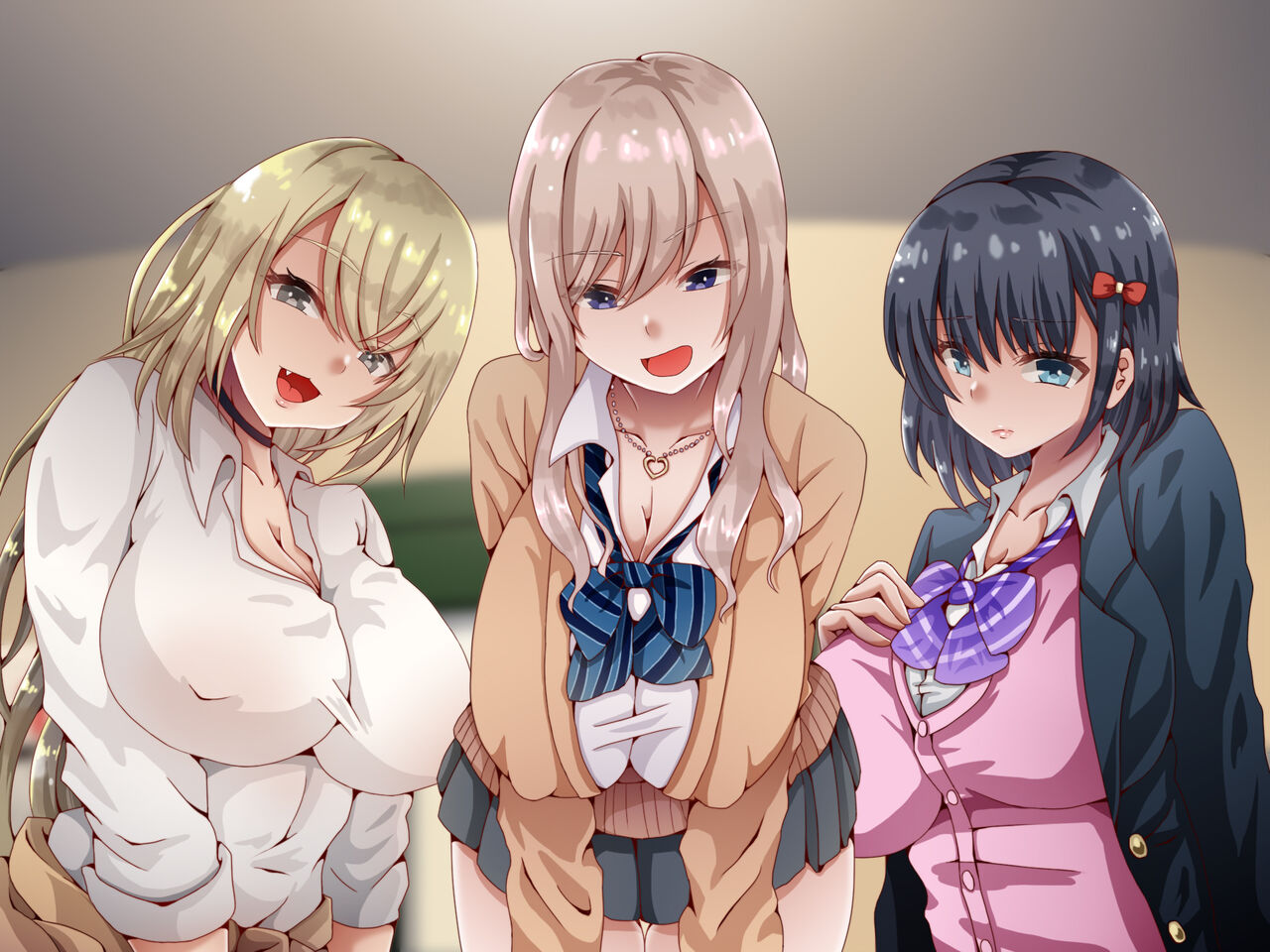 Baito-saki no kyonyū bitchigyaru-tachi ga boku no dōtei deka chinpo ni itazura shite kimasutsu! ! page 4 full