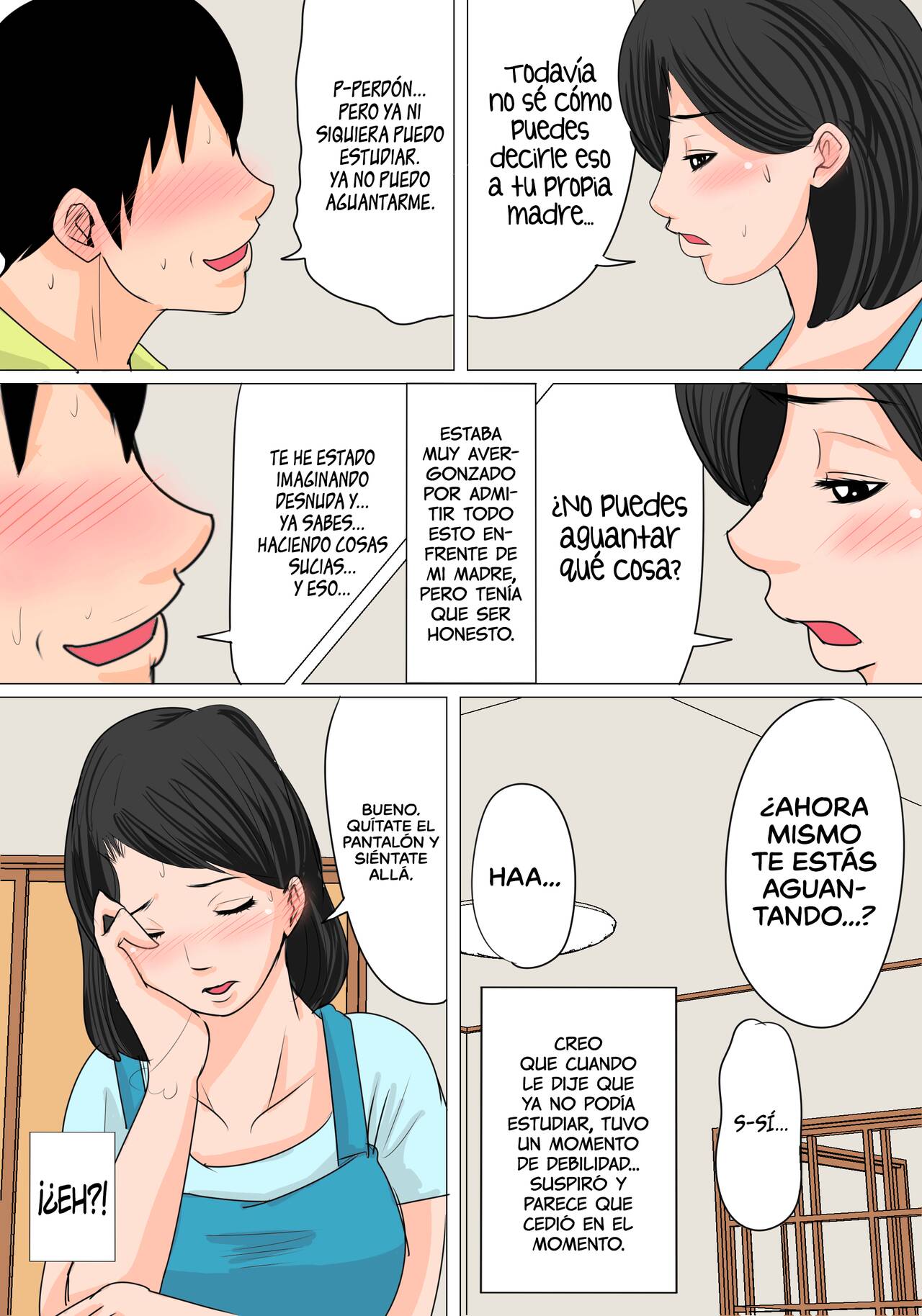 Konya no Okazu wa Okaa-san! ~Nakadashi Ari no Oyako Kankei~ | Esta noche viniéndome con mi mamá ~Relación madre e hijo viniéndose adentro~ page 6 full