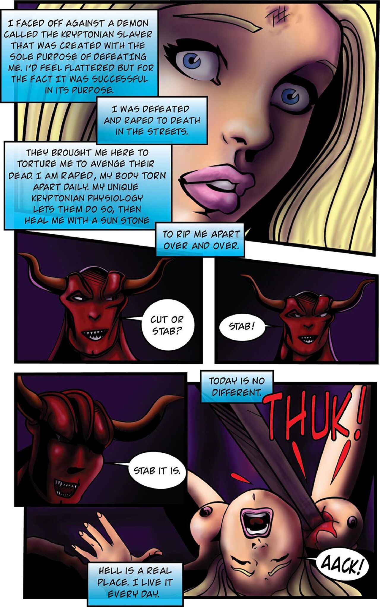 Supergirl: Issue #2 - Demonic Bloodsport Part 2 page 4 full