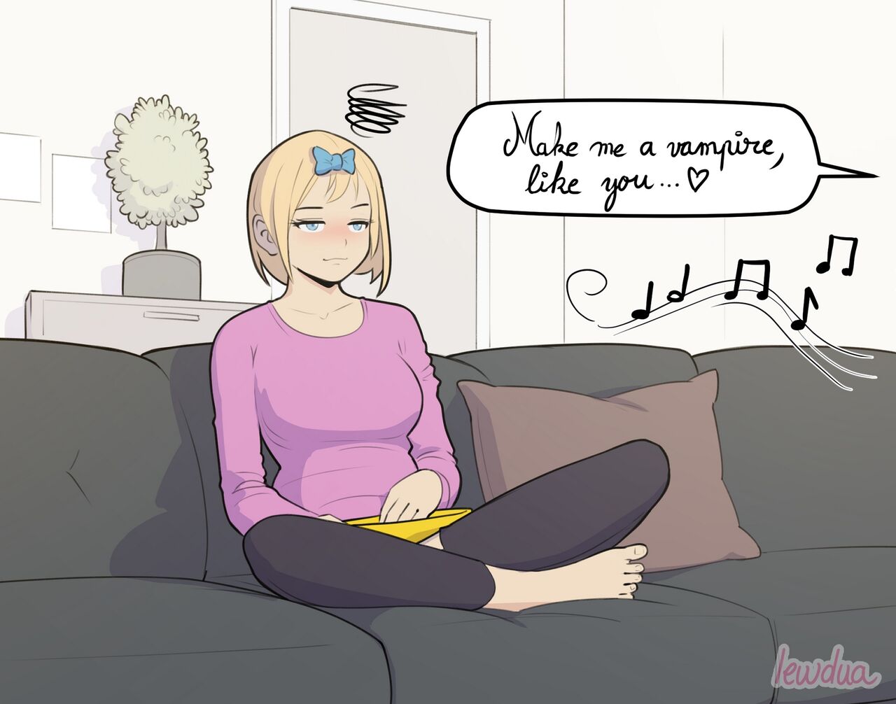 Nessie Alone in the Apartment page 2 full